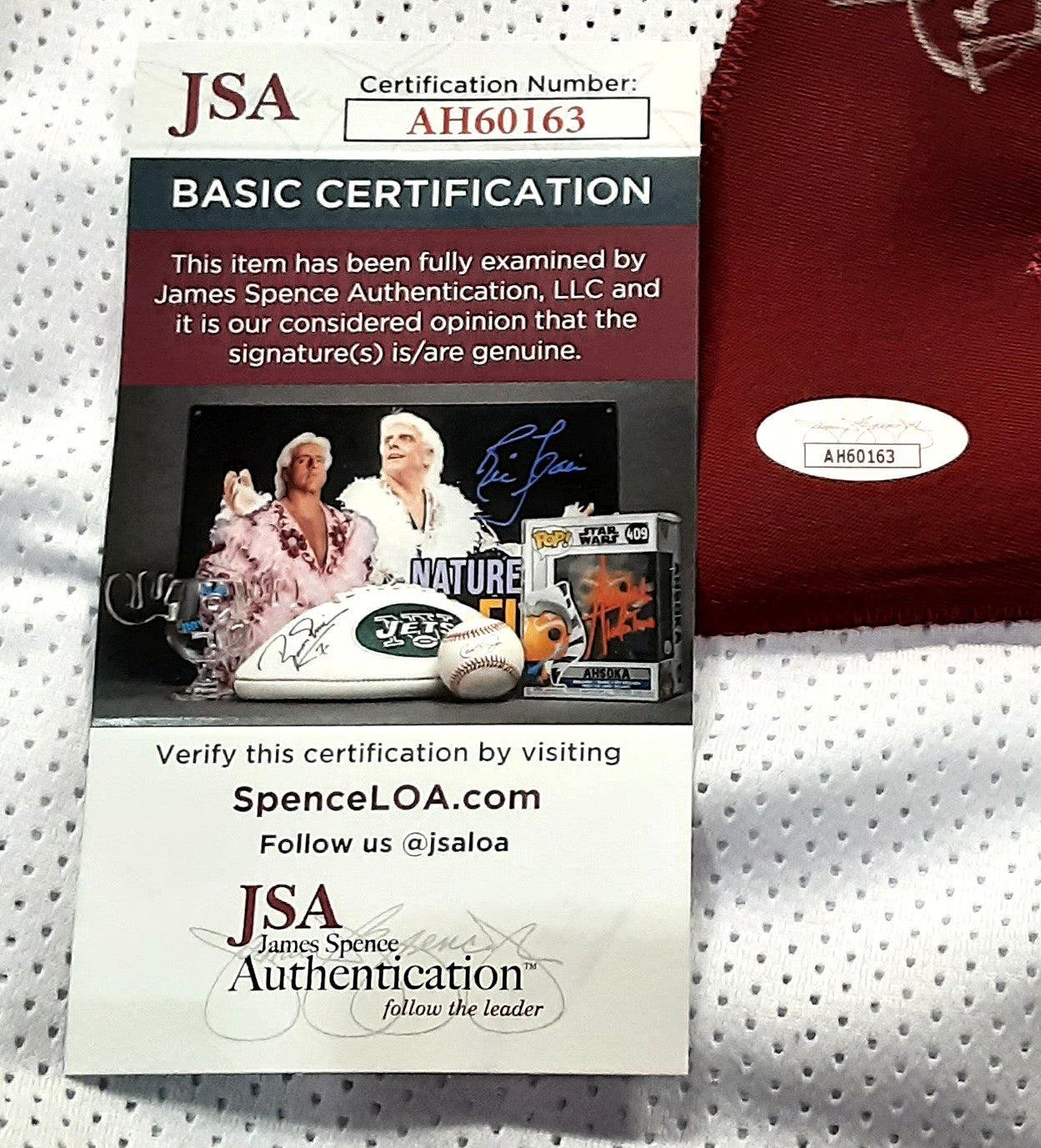 John Hannah Authentic Signed Pro Style Jersey Autographed JSA R1
