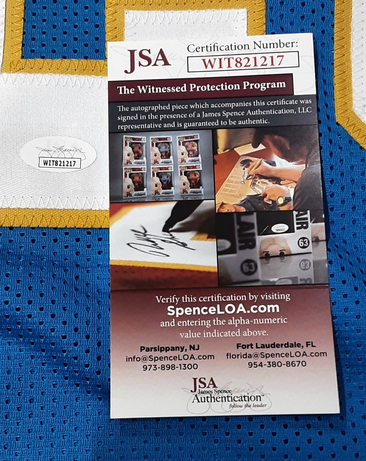 Hassan Haskins Authentic Signed Pro Style Jersey Autographed JSA R1