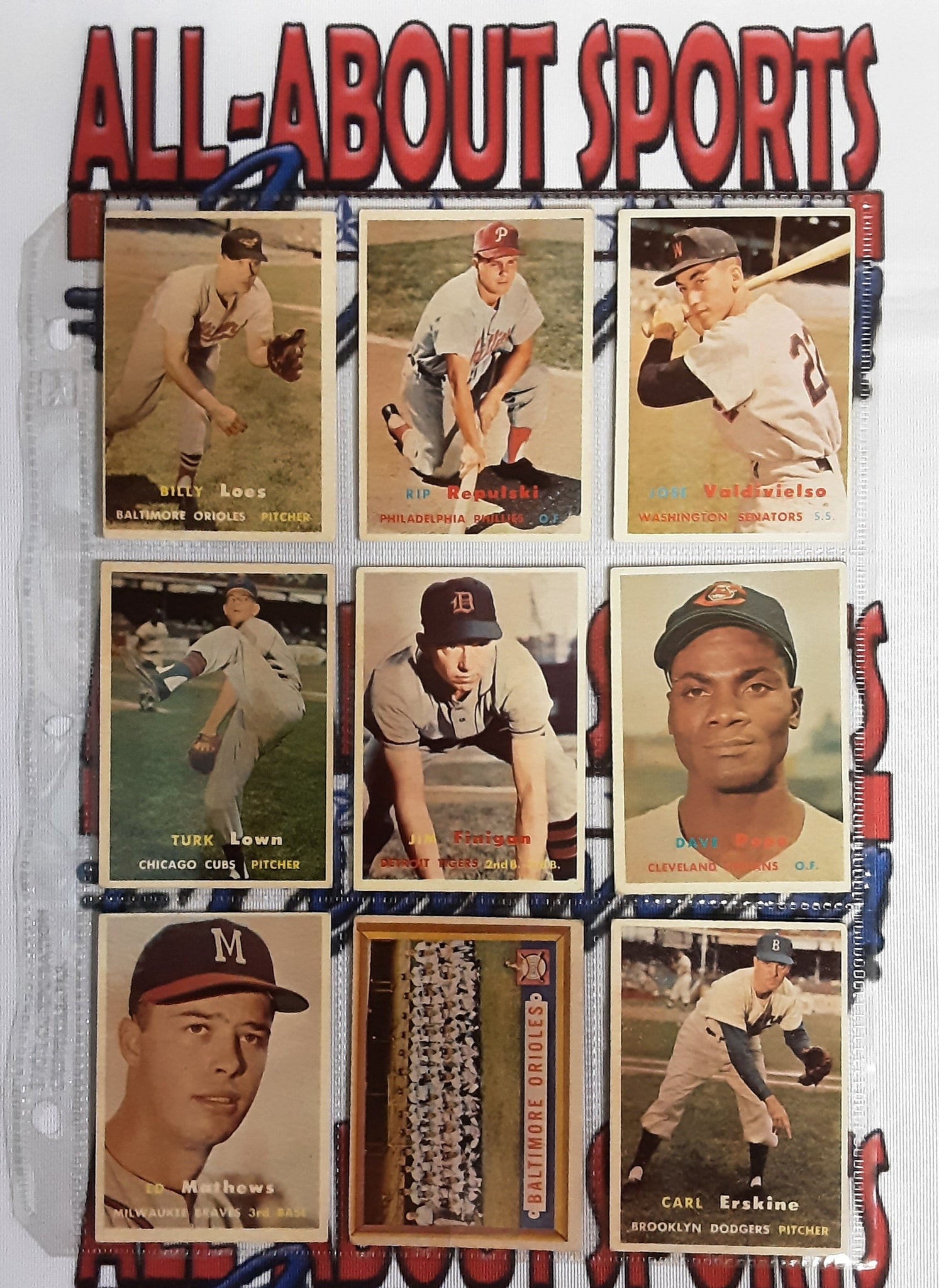 1957 Topps Complete Collection 395 of 407 Cards