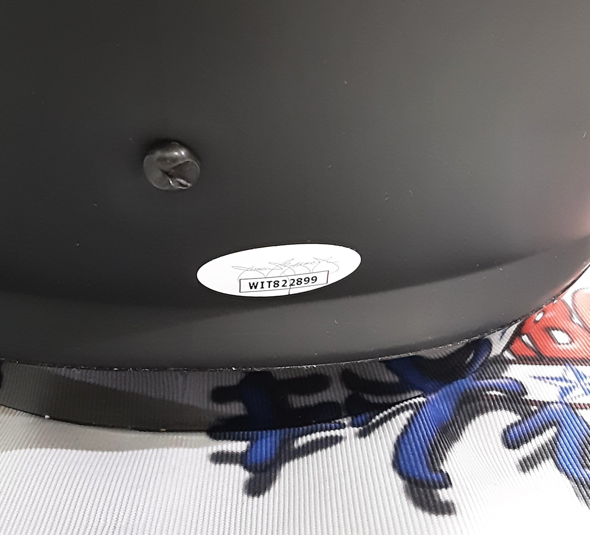 Hassan Haskins Authentic Signed Autographed Replica Helmet JSA-