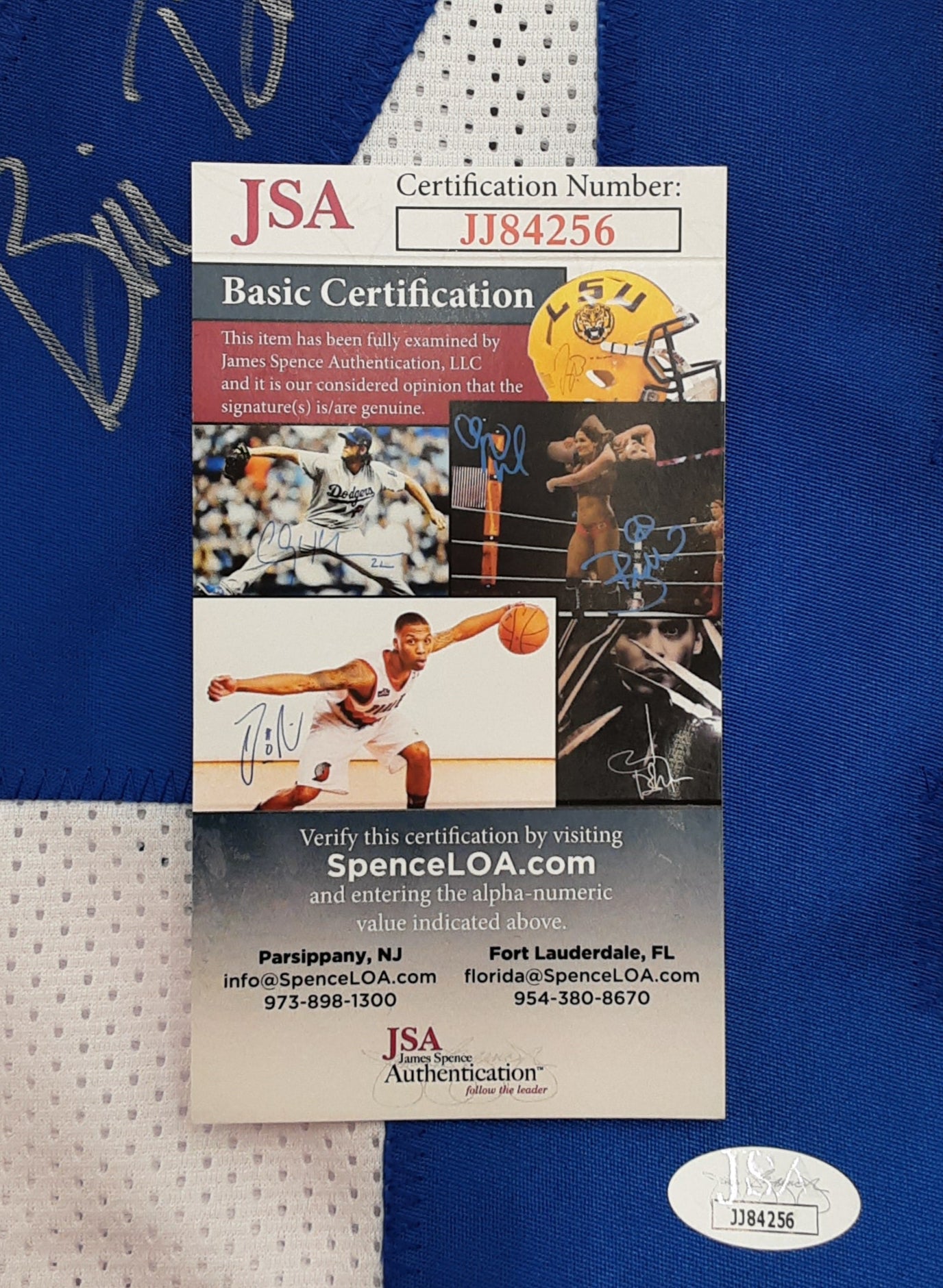 Bill Bates Authentic Signed Pro Style Jersey Autographed JSA R1