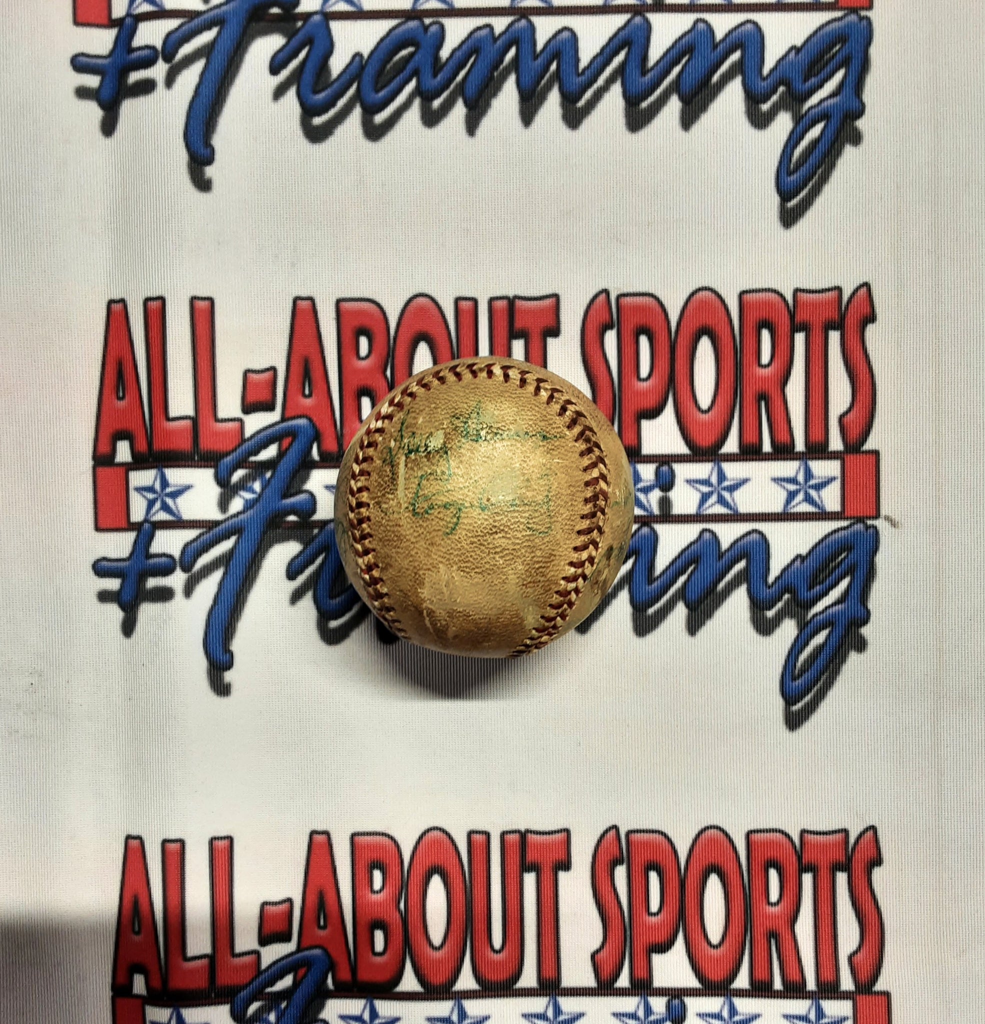 C. Stengel G. Hodges J. Hook Authentic Signed Baseball Autographed JSA LOA