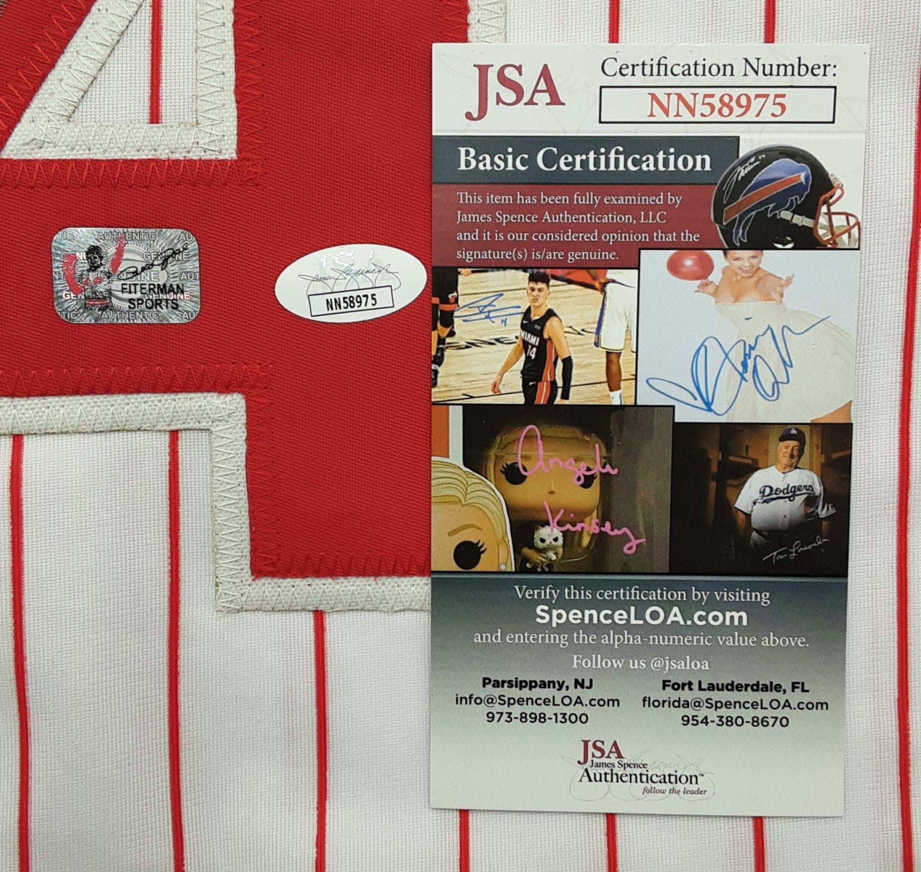 Pete Rose Authentic Signed Pro Style Jersey Autographed JSA