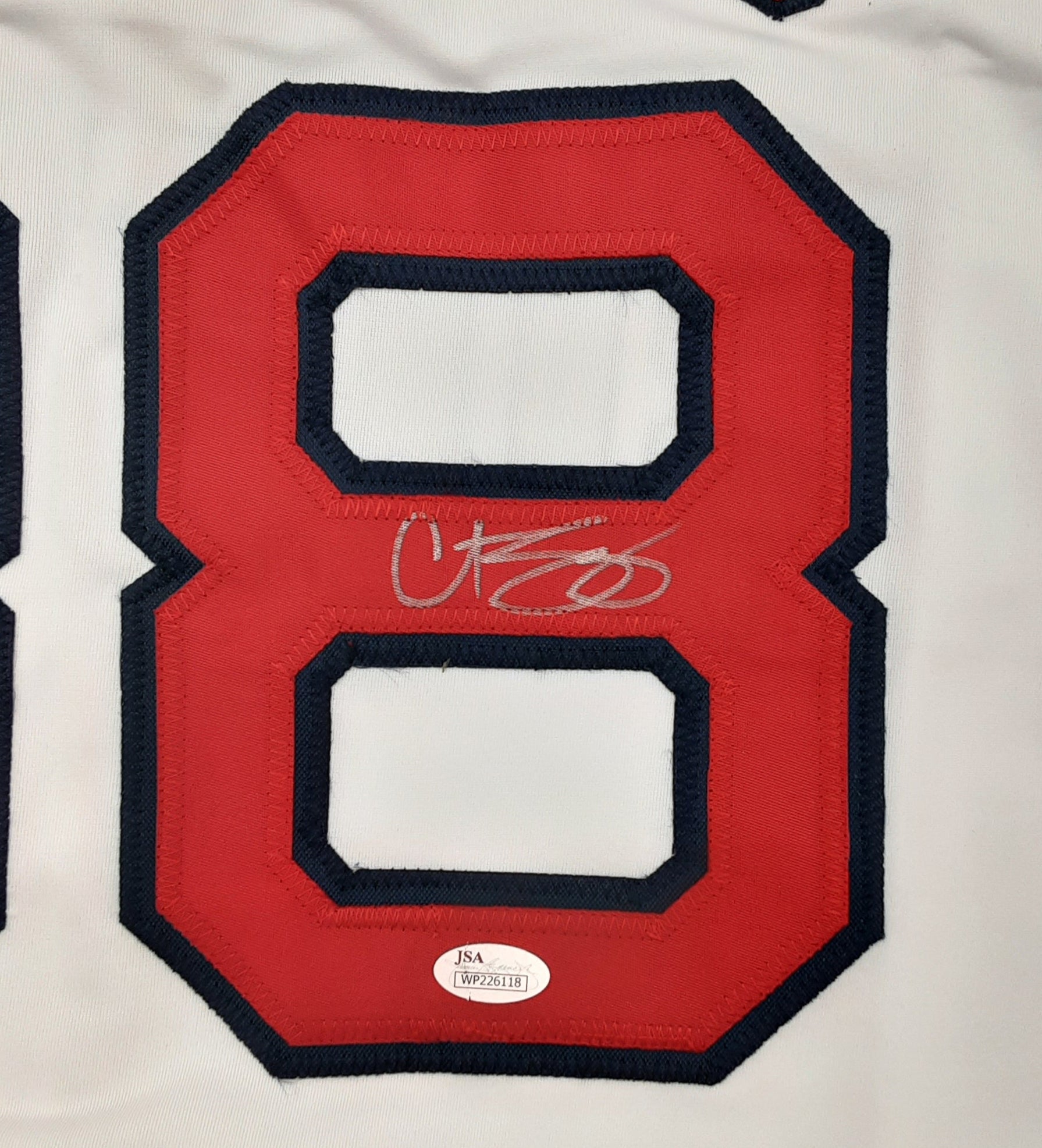 Curt Schilling Authentic Signed Pro Style Jersey Autographed with Stats JSA R1
