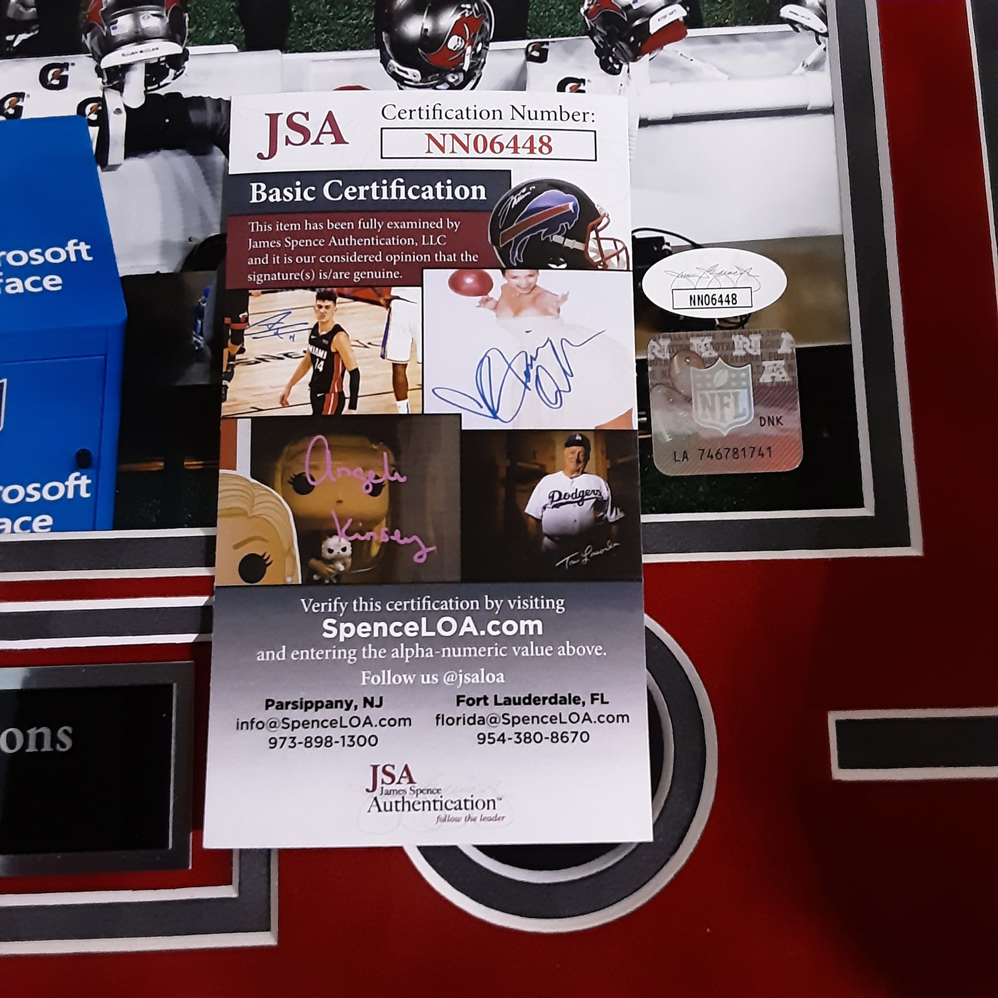 Jamel Dean, Mike Edwards, Antoine Winfield Jr., Carlton Davis, Jordan Whitehead, Sean Murphy-Bunting Authentic Signed Framed 11x14 Photo Autographed JSA