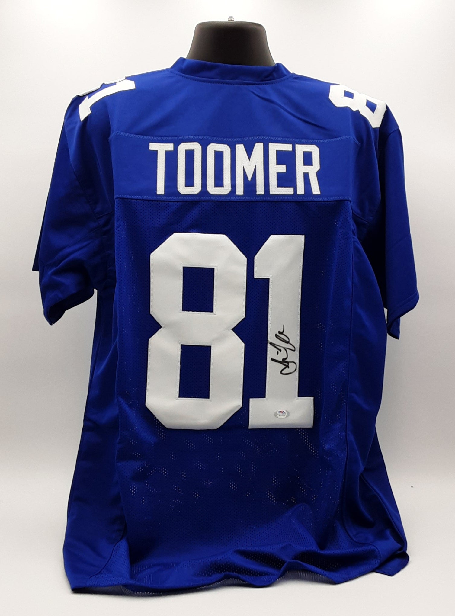 Amani Toomer Authentic Signed Pro Style Jersey Autographed PSA