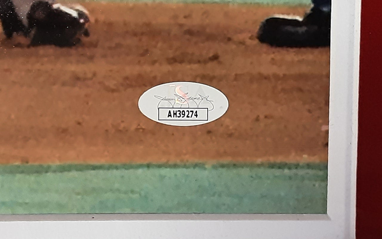 Pete Rose Authentic Signed and Inscribed Framed 16x20 Photo Autographed JSA