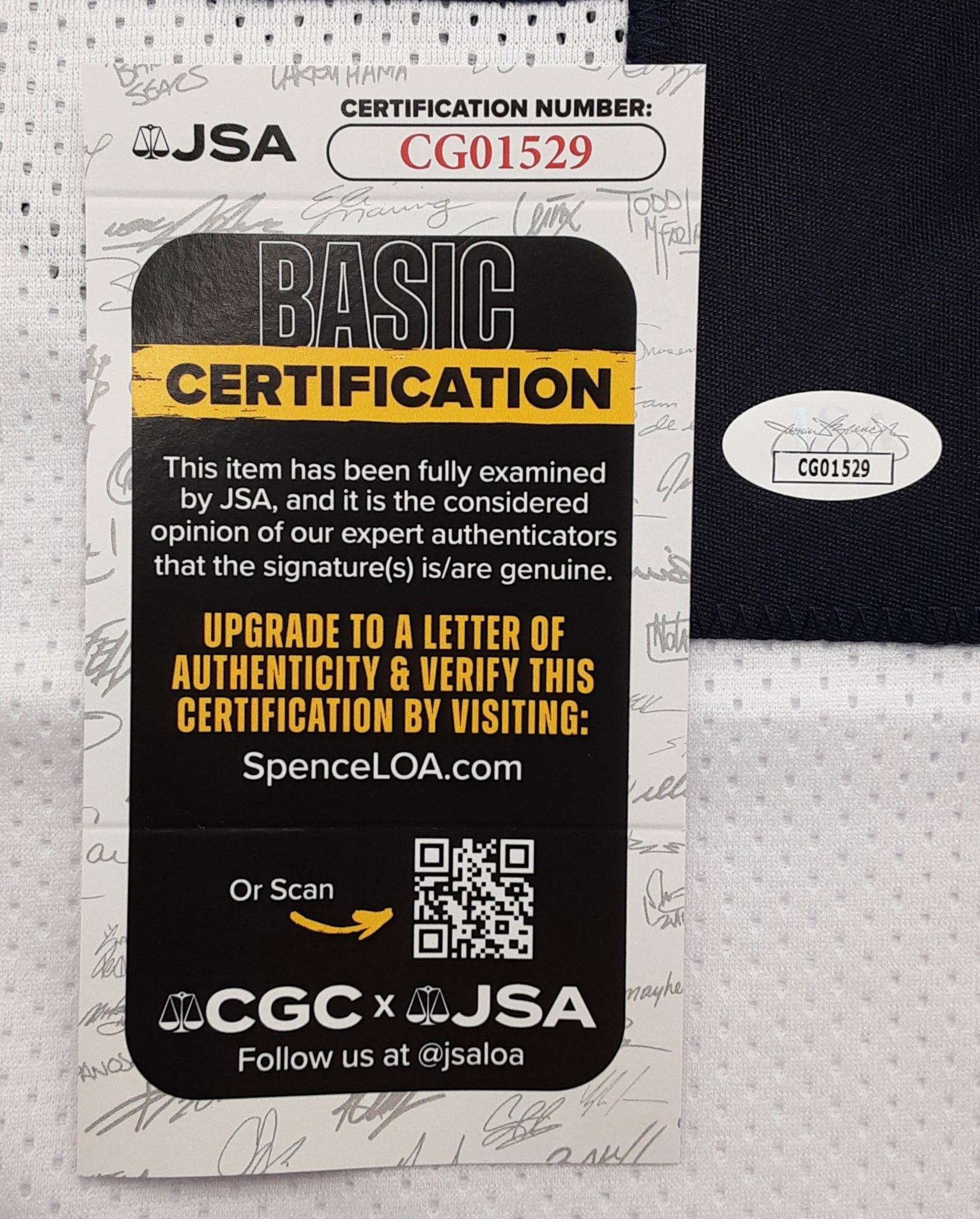 Jesse Luketa Authentic Signed Pro Style Jersey Autographed JSA R1