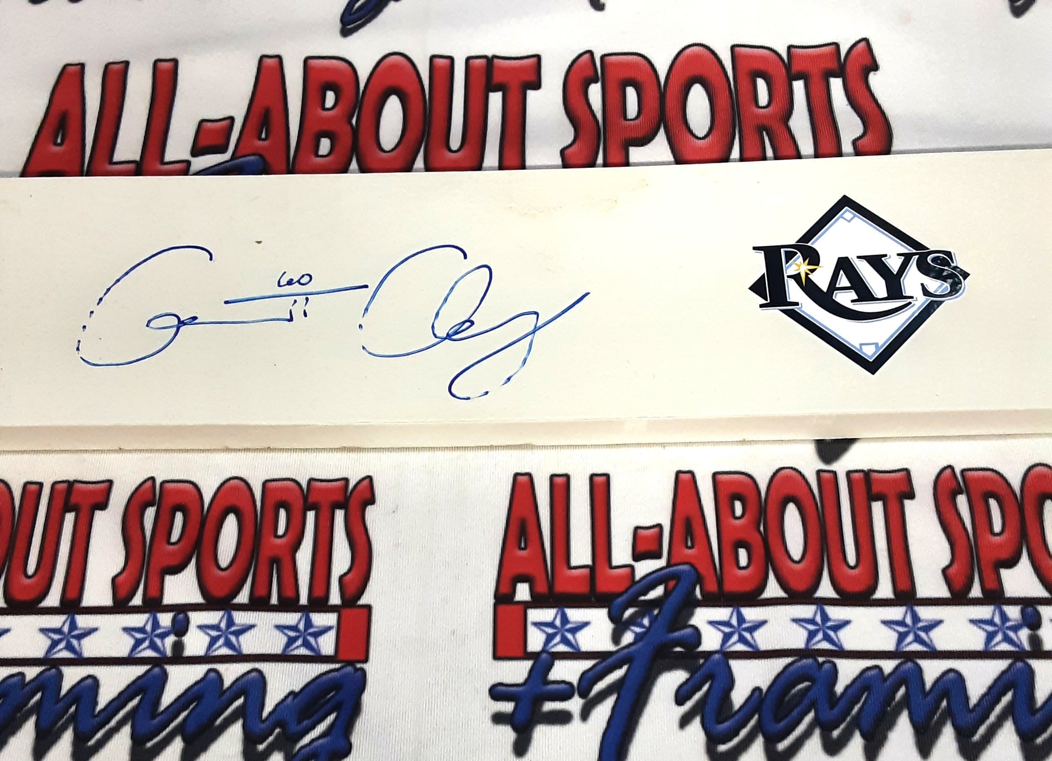 Garrett Cleavinger Authentic Signed 4" x 18" Pitching Rubber Autographed JSA