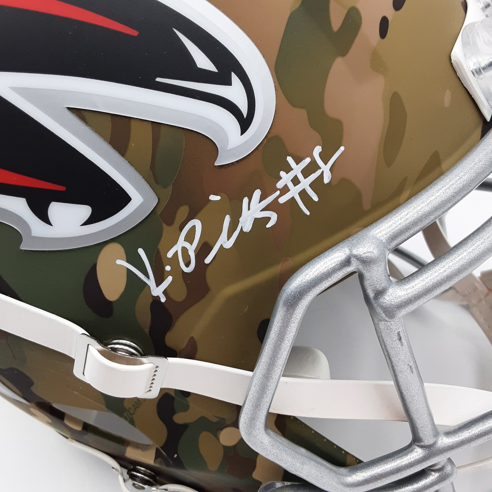 Kyle Pitts Authentic Signed Autographed Full-size Replica Helmet Beckett