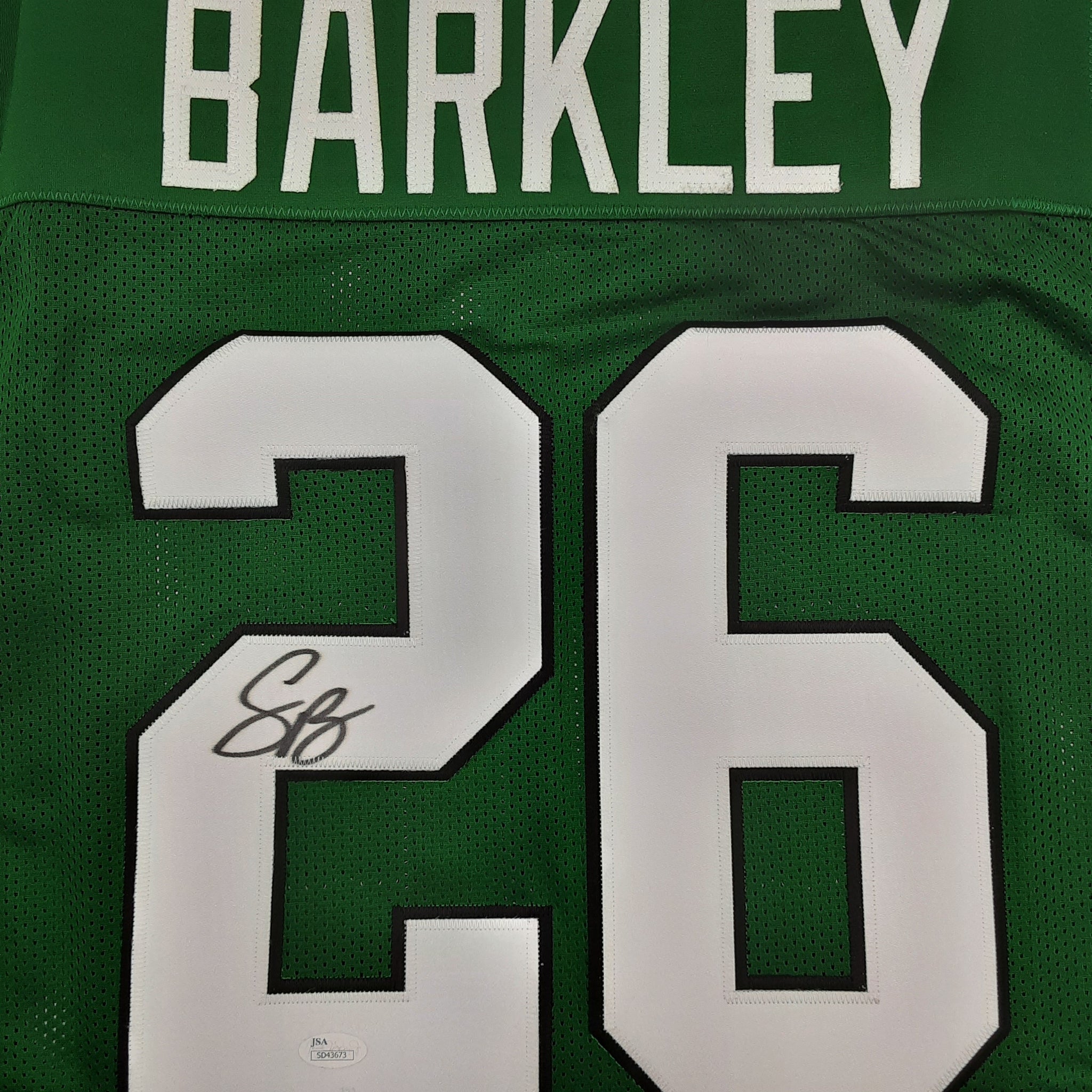 Saquon Barkley Authentic Signed Pro Style Jersey Autographed JSA R1