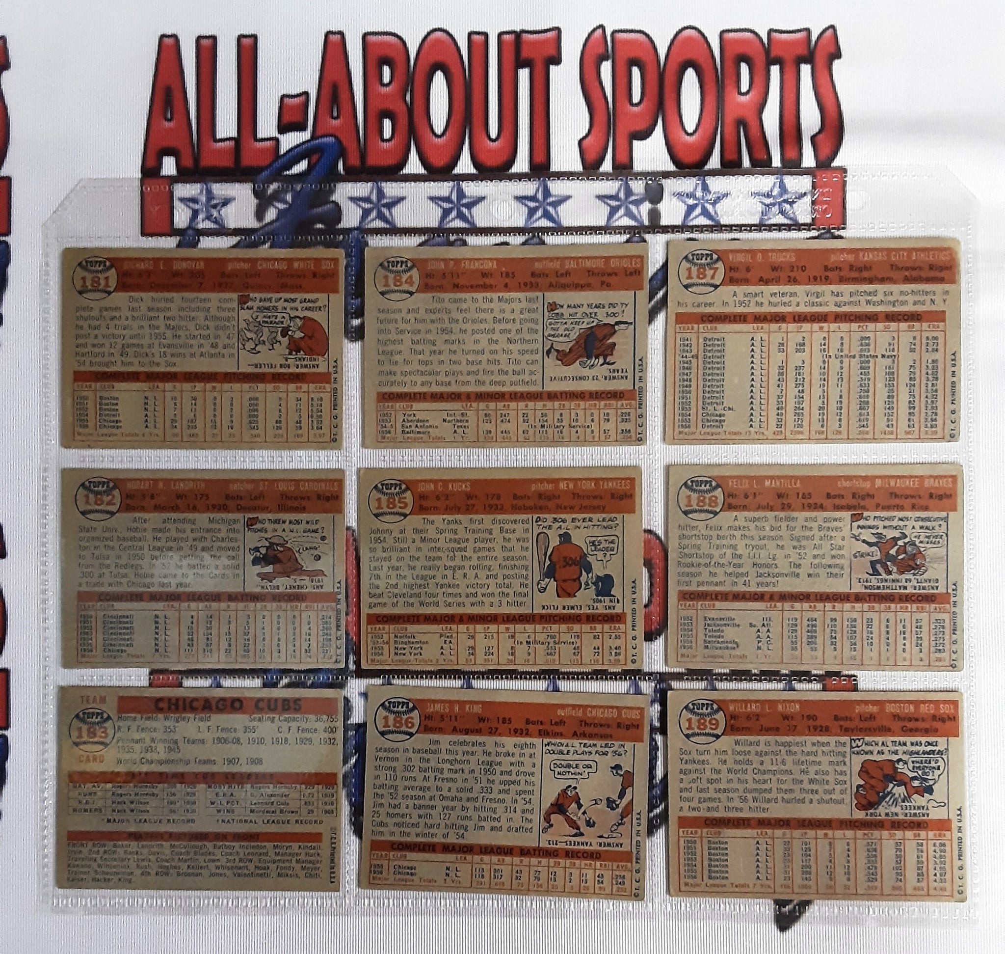 1957 Topps Complete Collection 395 of 407 Cards