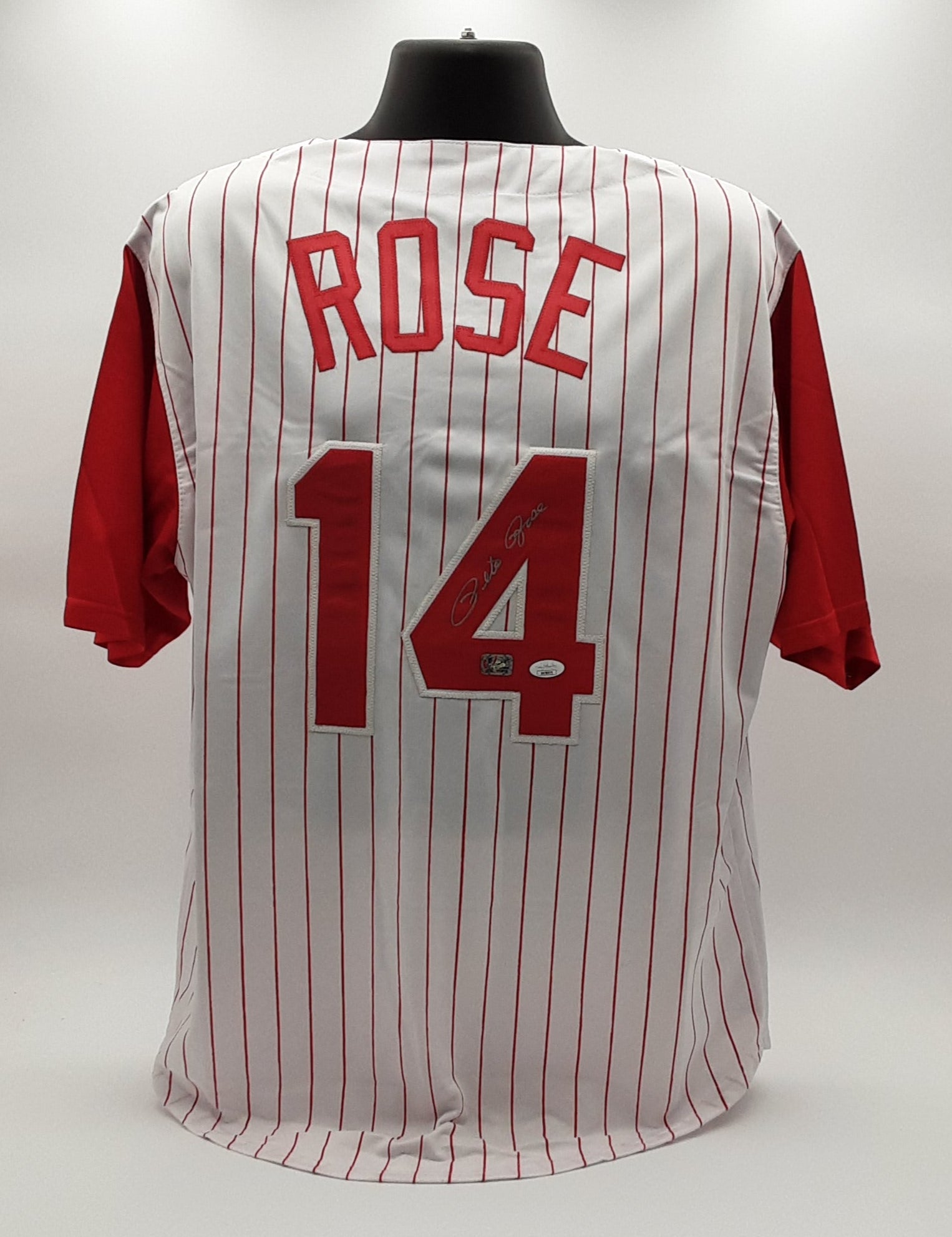 Pete Rose Authentic Signed Pro Style Jersey Autographed JSA