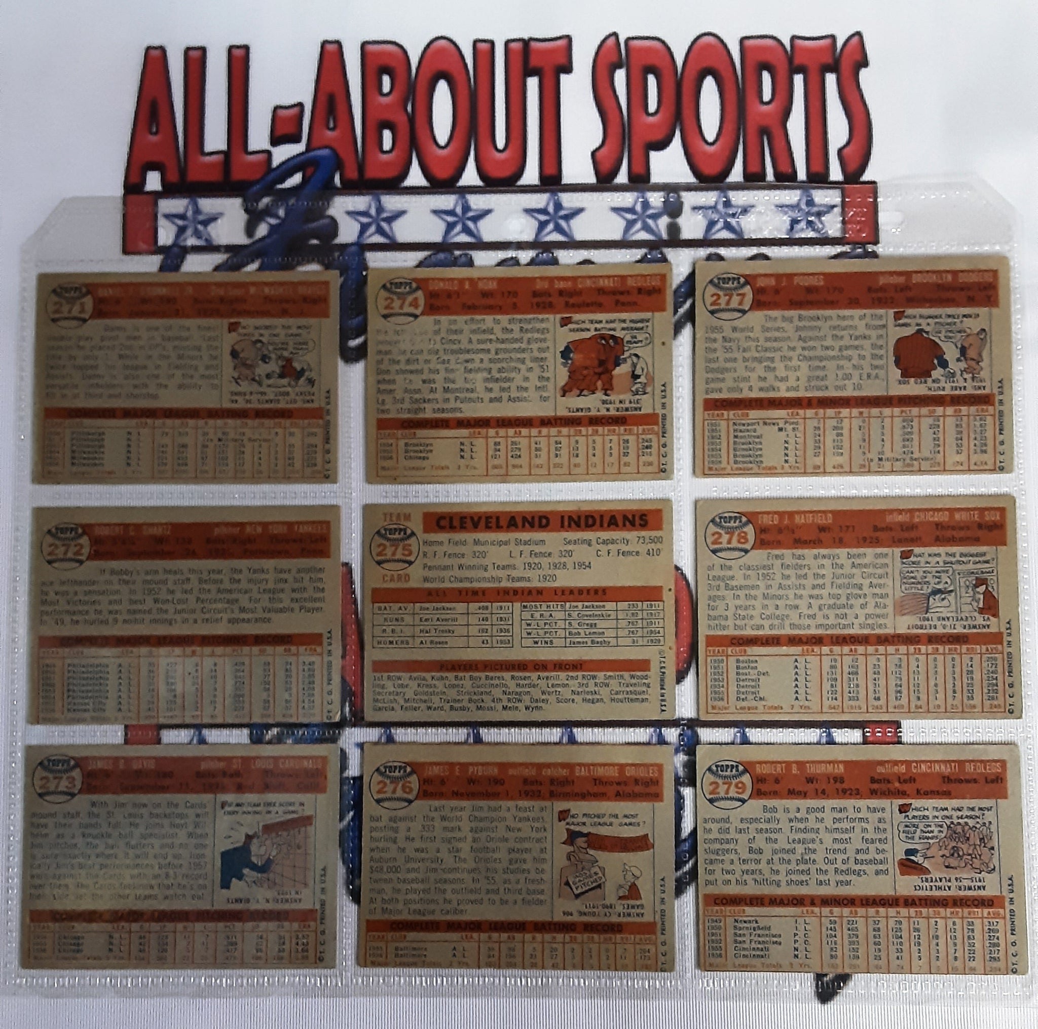 1957 Topps Complete Collection 395 of 407 Cards