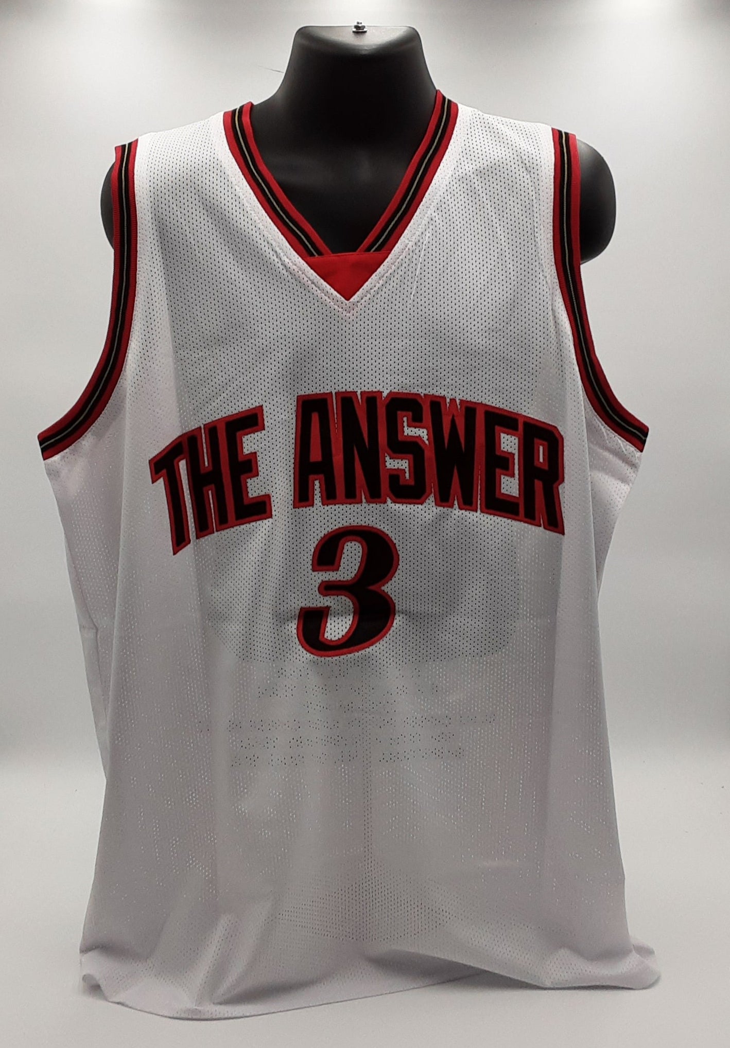Allen Iverson Authentic Signed Pro Style Stats Jersey Autographed JSA