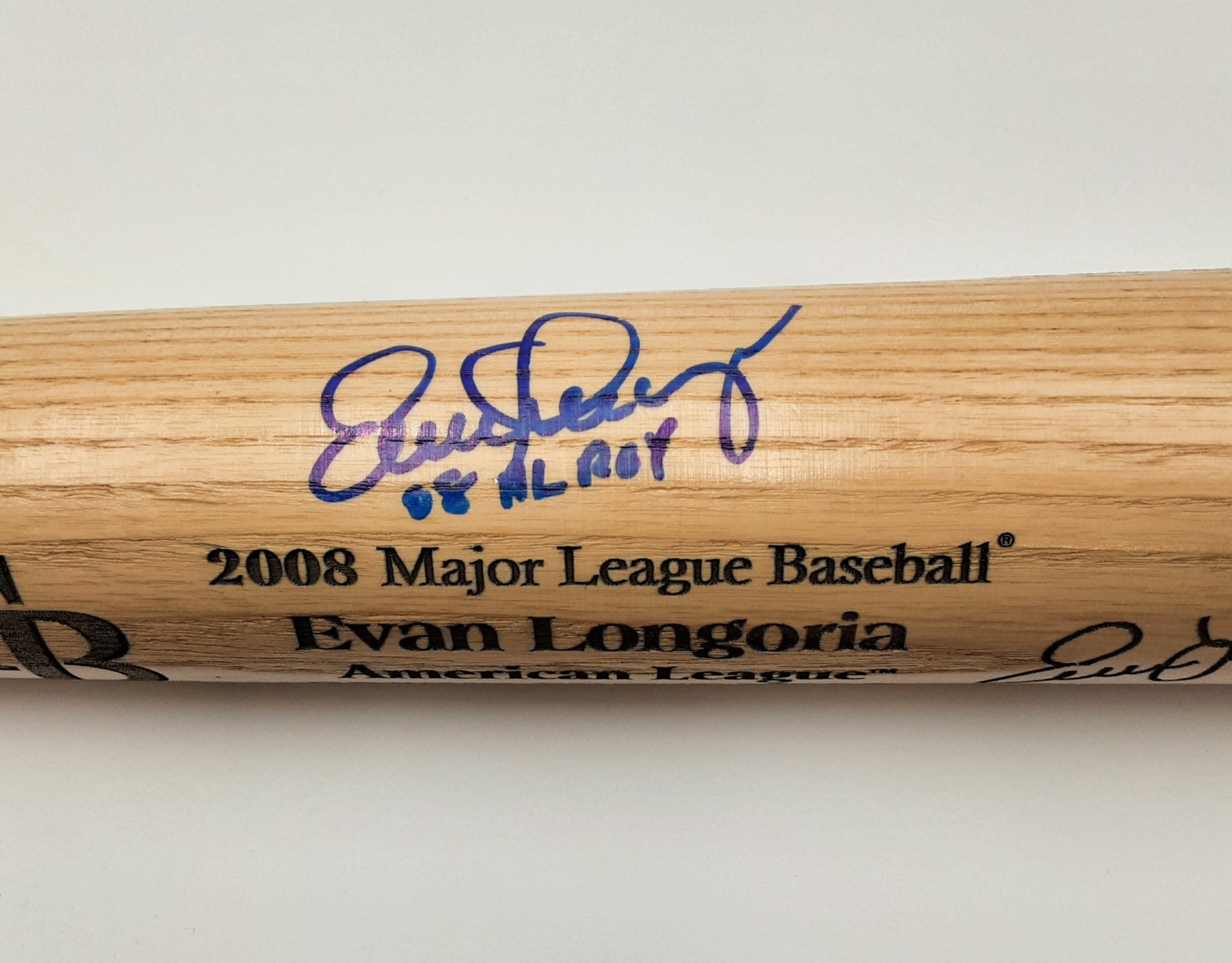 Evan Longoria Authentic Signed Pro Style Baseball Bat Autographed JSA