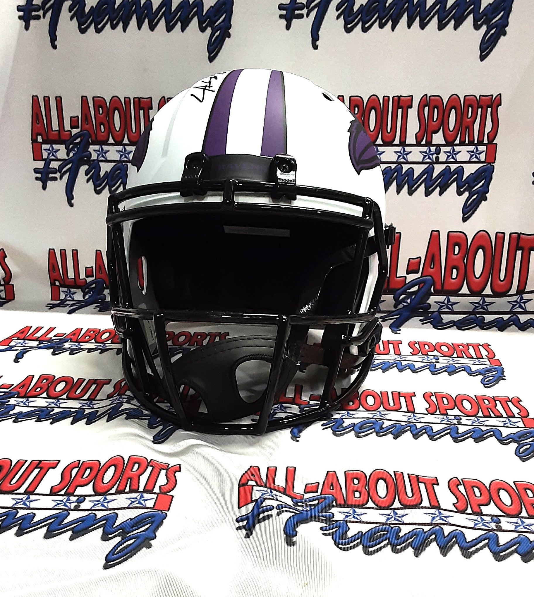 Rashod Bateman Replica Signed Autographed Full-size Helmet Beckett