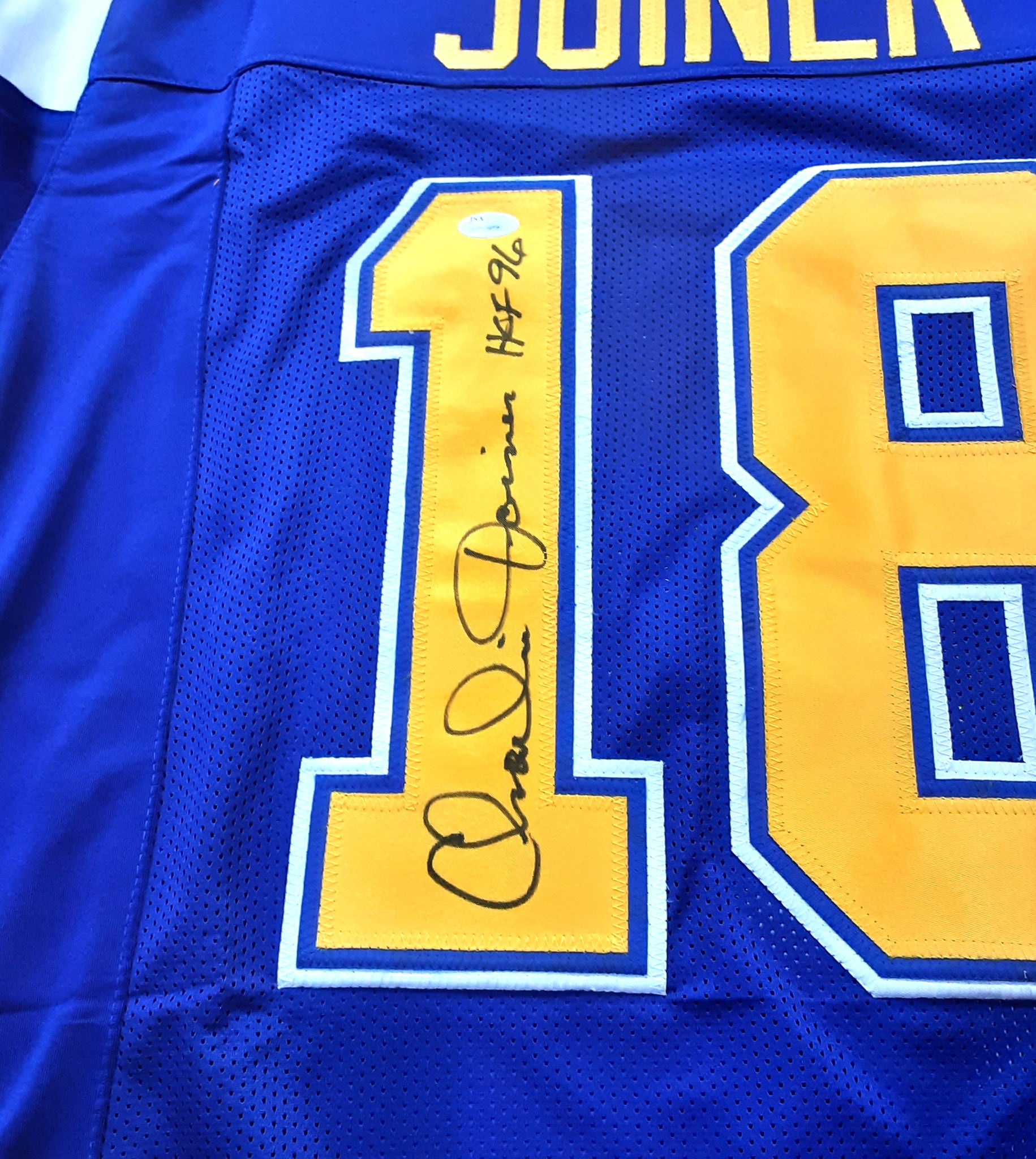 Charlie Joiner Authentic Signed Pro Style Jersey w/ Inscription Autographed JSA R1