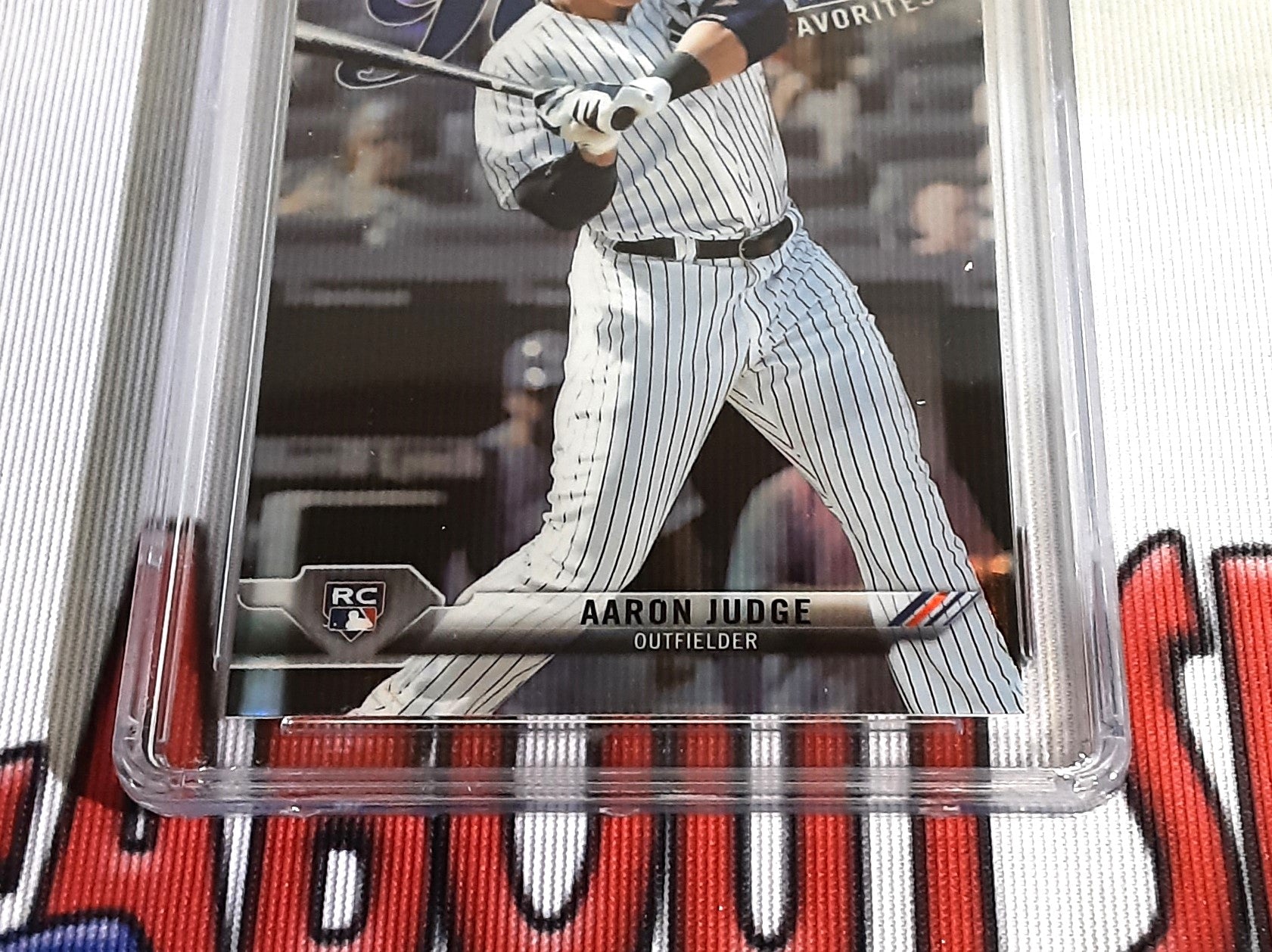 2017 Bowman Rookie of the Year Favorites #ROYF-9 Aaron Judge Authentic Baseball Card CGC