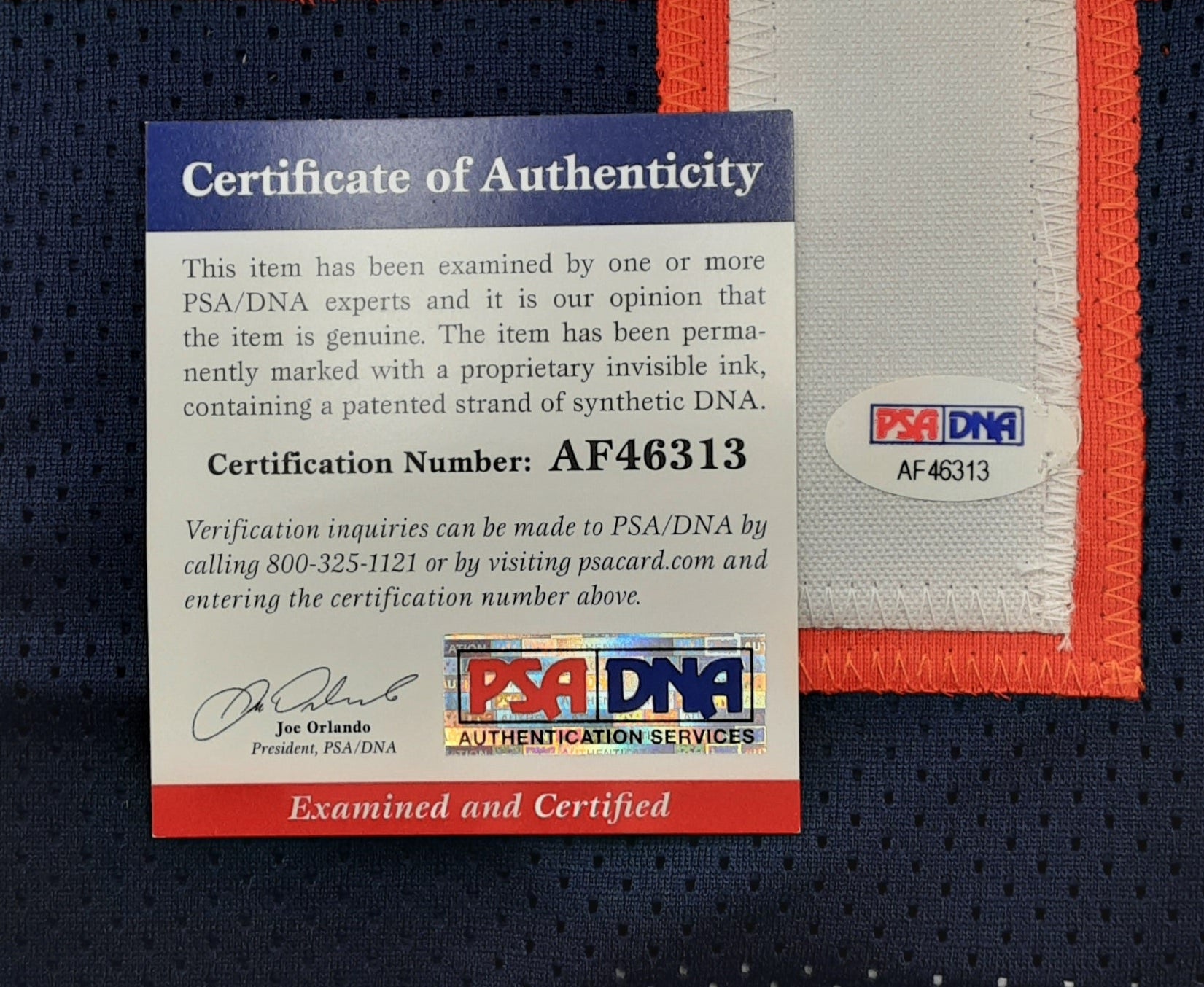 Gale Sayers Authentic Signed Pro Style Stats Jersey Autographed PSA DNA R1