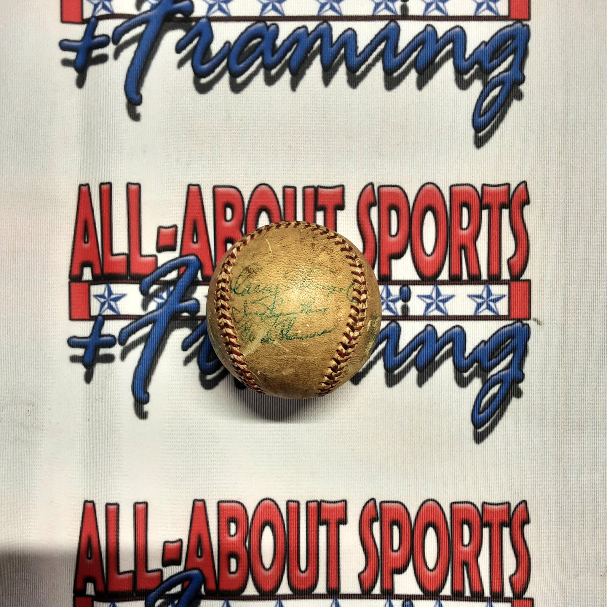 C. Stengel G. Hodges J. Hook Authentic Signed Baseball Autographed JSA LOA