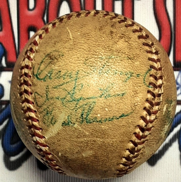C. Stengel G. Hodges J. Hook Authentic Signed Baseball Autographed JSA LOA
