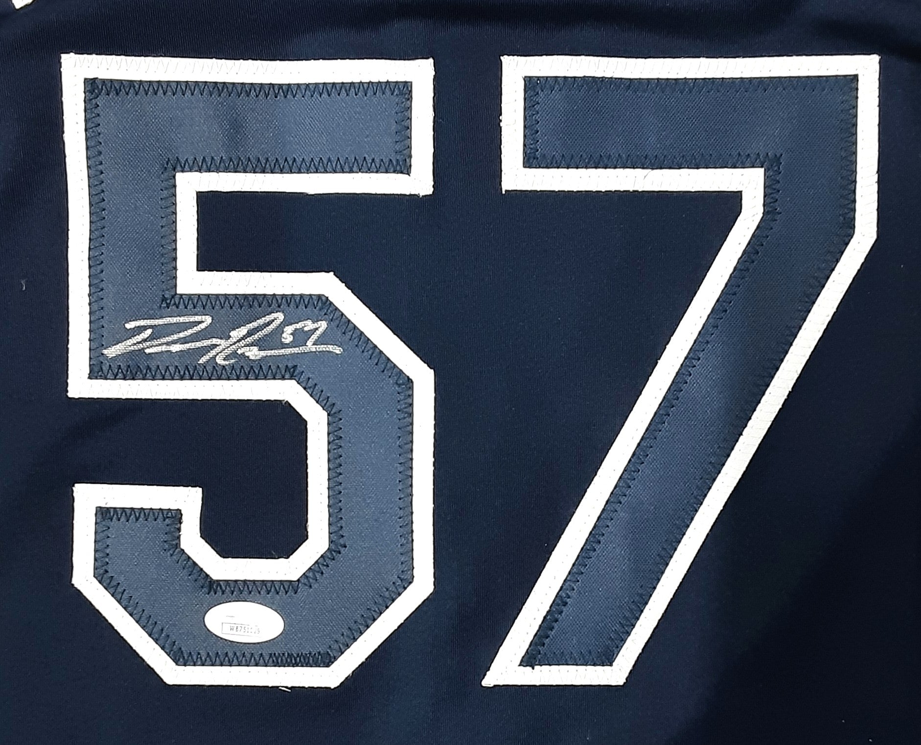 Drew Rasmussen Signed Pro Style Jersey Autographed JSA R1