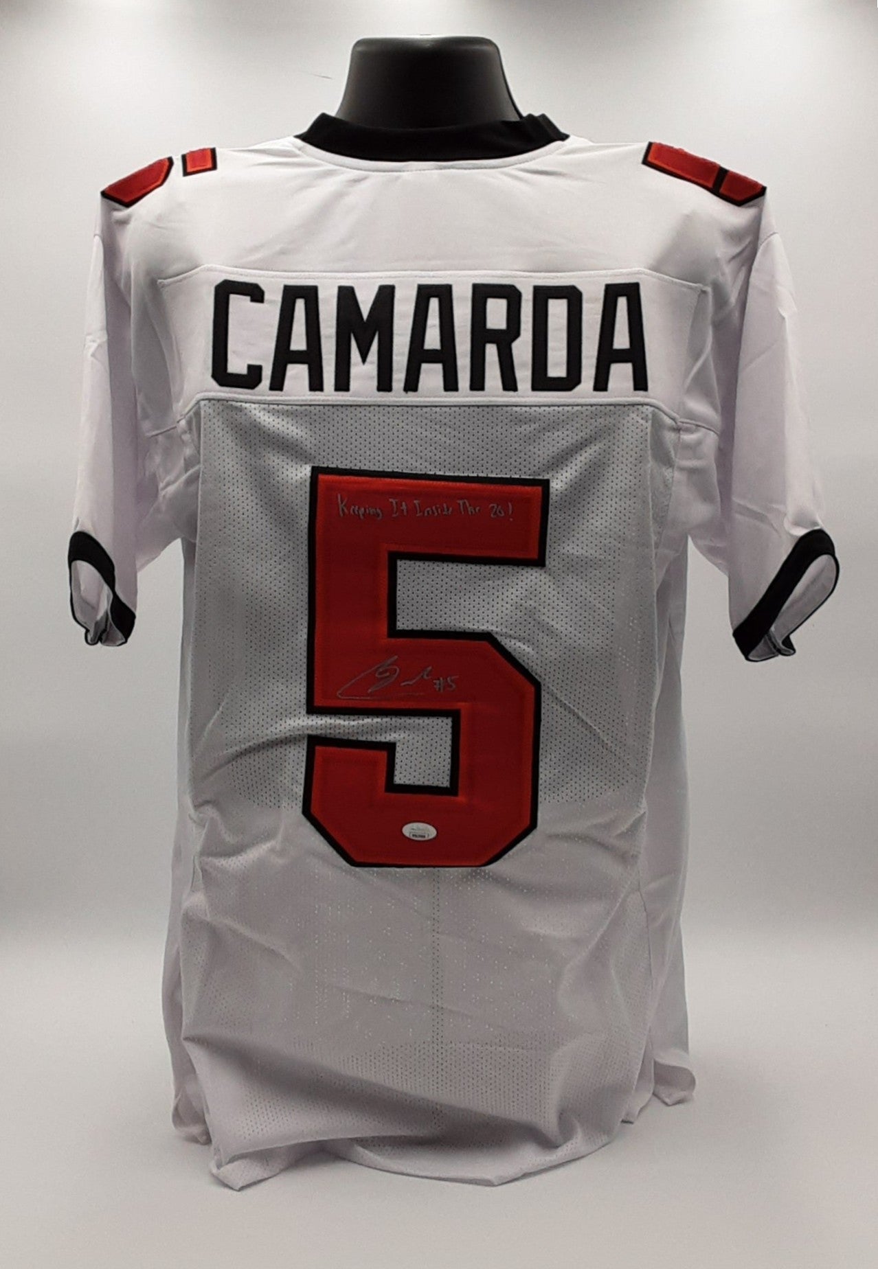 Jake Camarda Authentic Signed Pro Style Jersey Autographed with Inscription JSA R1
