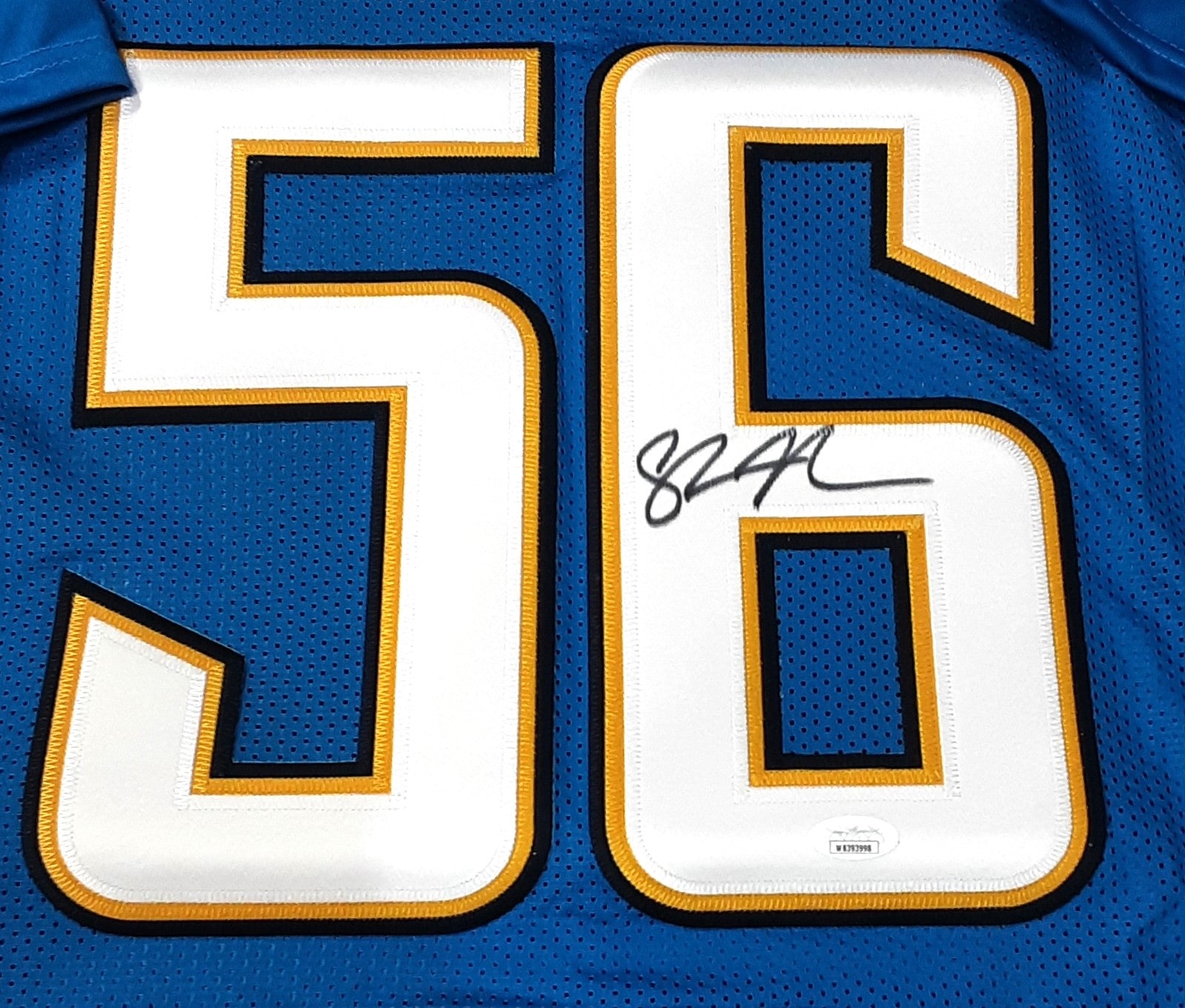 Shawne Merriman Authentic Signed Pro Style Jersey Autographed JSA-