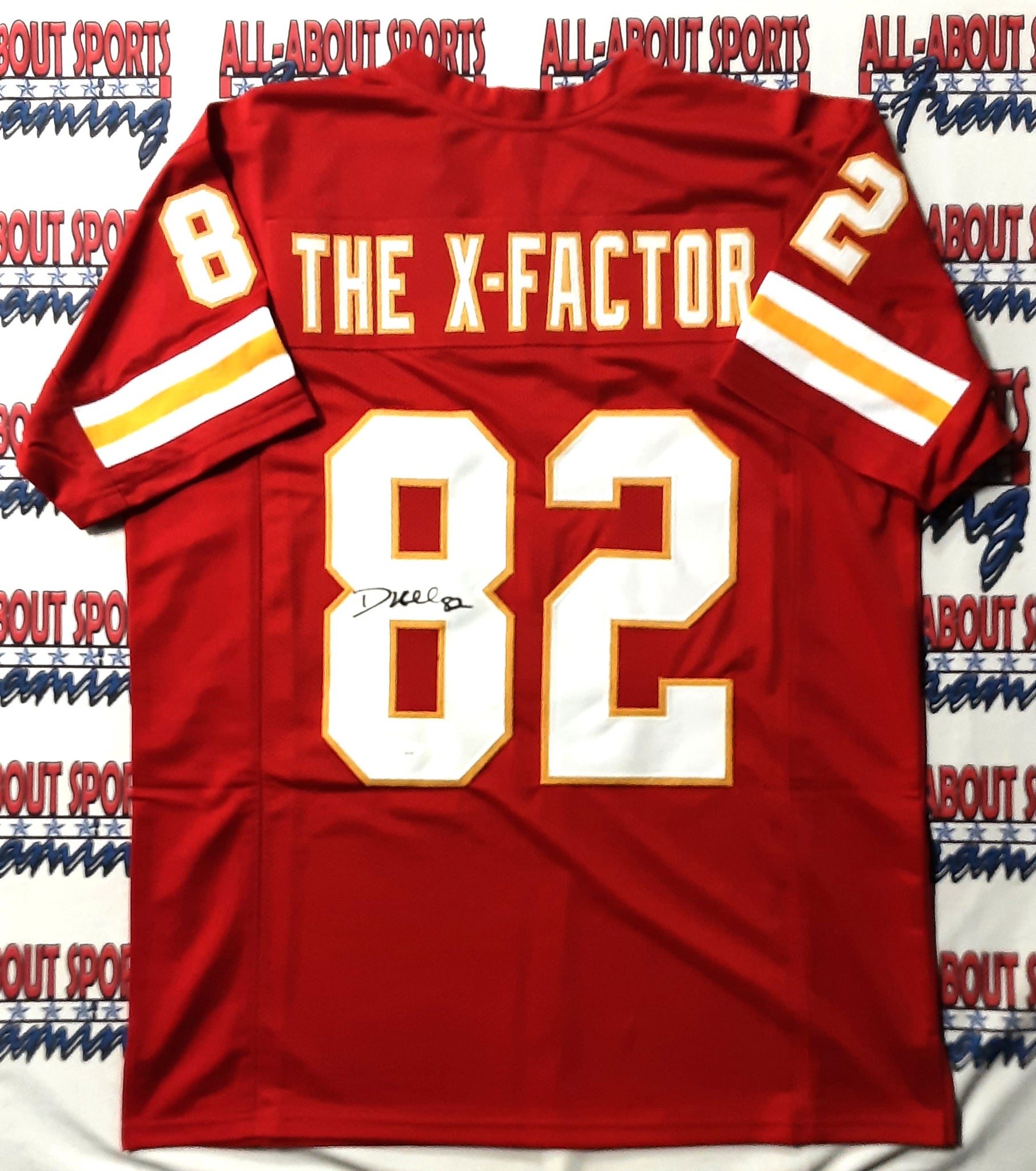 Dante Hall The X Factor Authentic Signed Pro Style Jersey Autographe