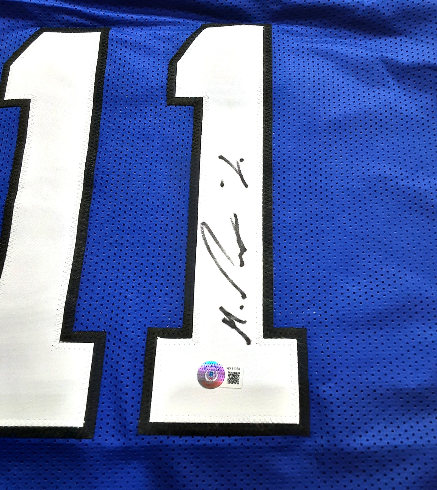 Michael Pittman Jr Authentic Signed Pro Style Jersey Autographed Beckett R1