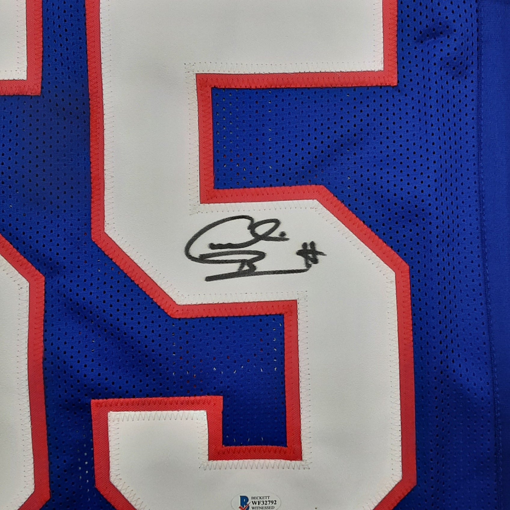 Cornelius Bennett Authentic Signed Pro Style Jersey Autographed Beckett R1