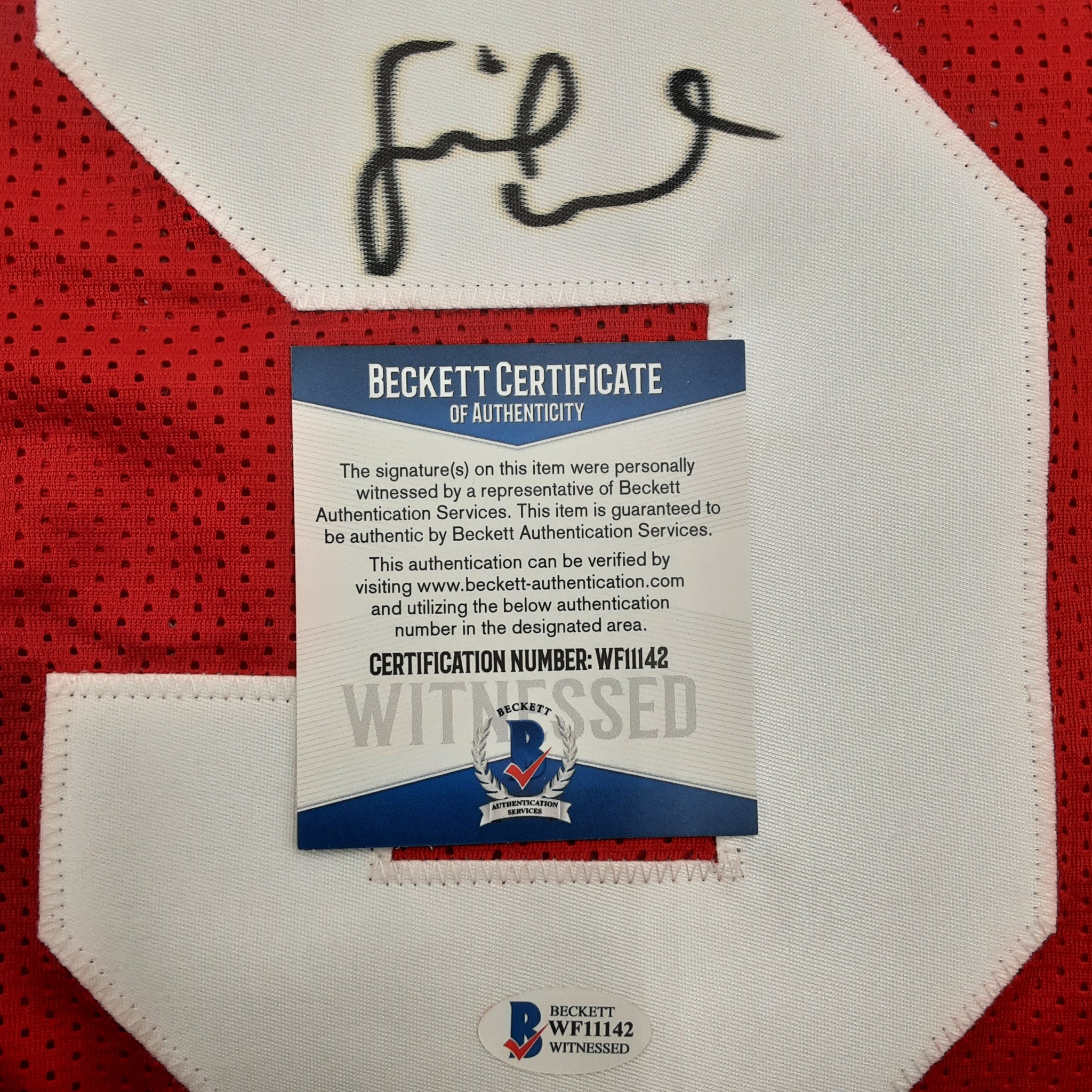 Fred Warner Authentic Signed Pro Style Jersey Autographed Beckett R1