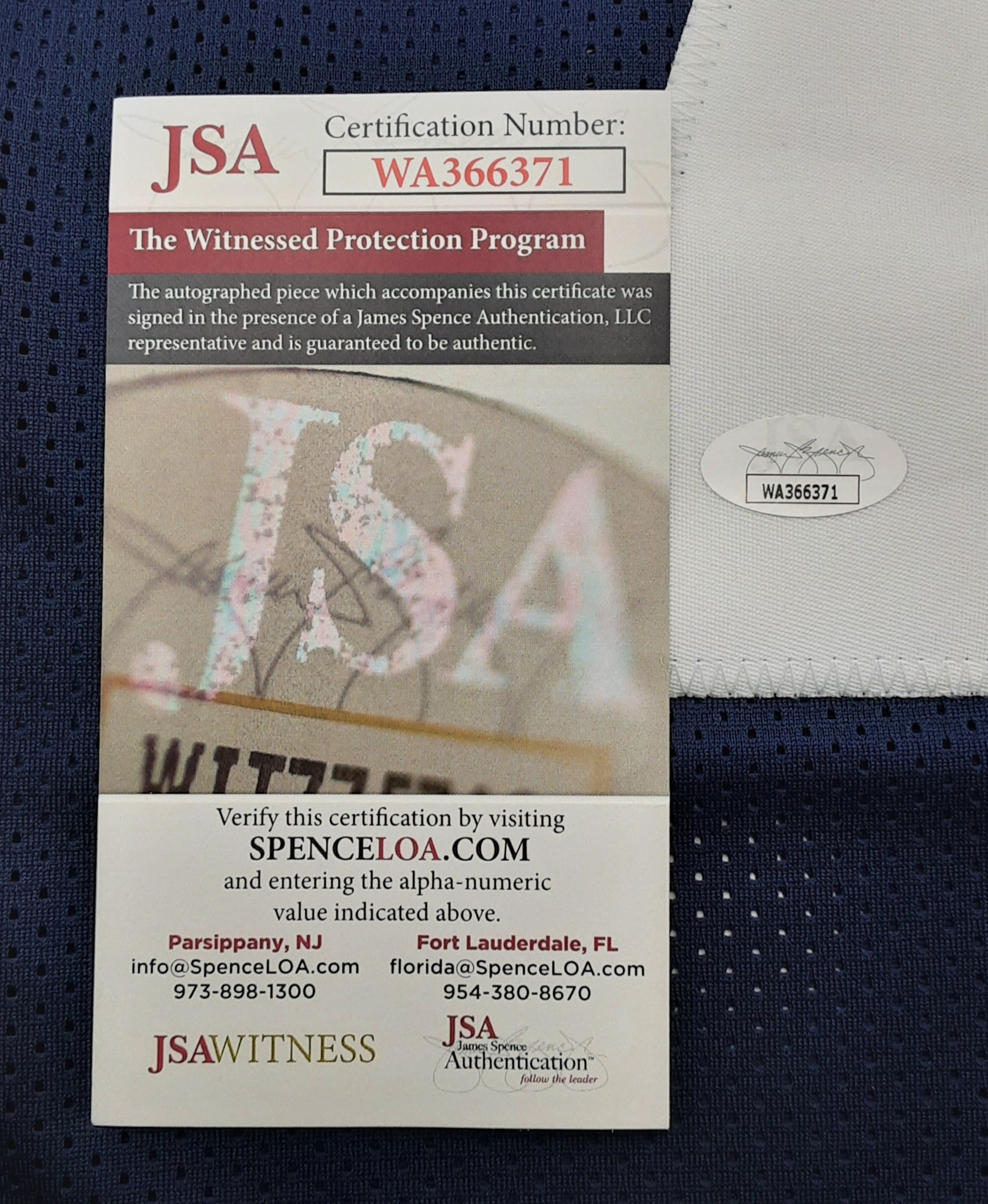 Joe Theismann Authentic Signed Pro Style Jersey Autographed JSA R1