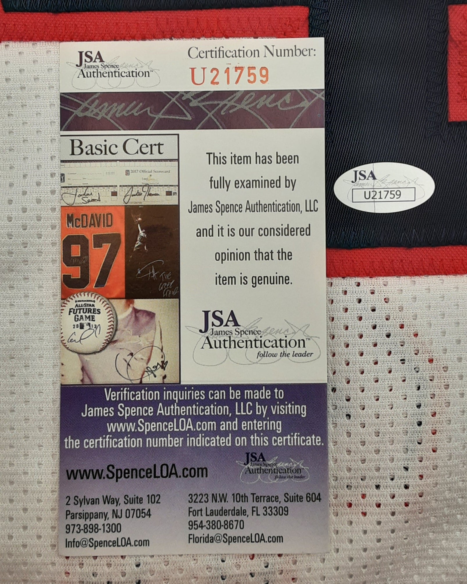 Allen Iverson Authentic Signed Pro Style Jersey Autographed JSA