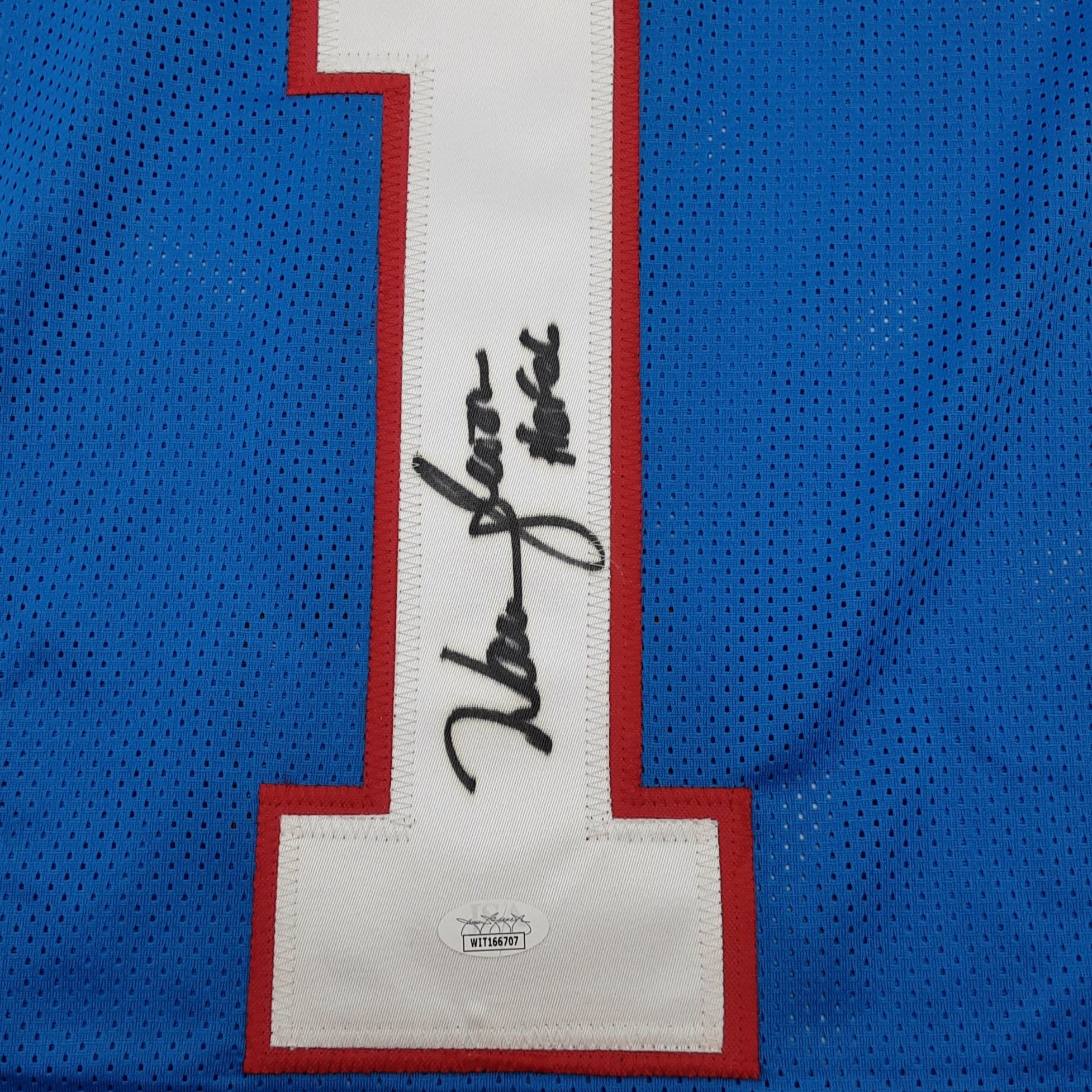 Warren Moon Authentic Signed Pro Style Jersey Autographed with Inscription JSA