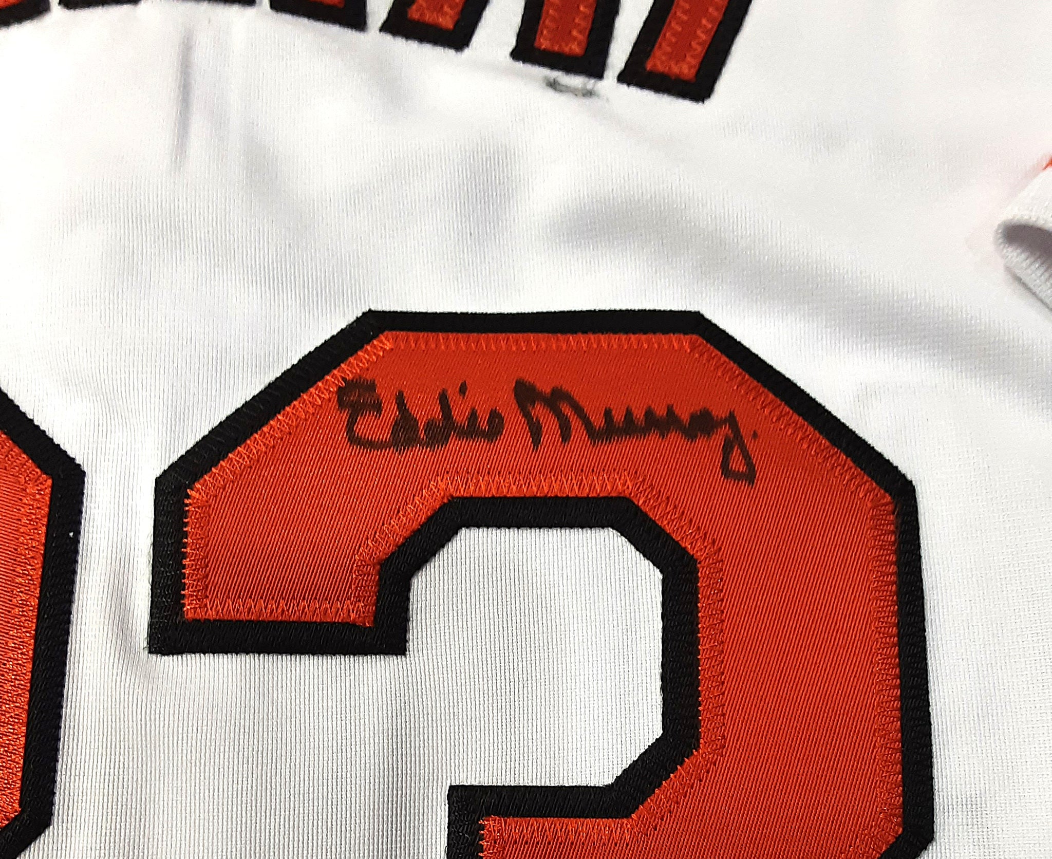 Eddie Murray Authentic Signed Pro Style Jersey Autographed with Inscription JSA R1