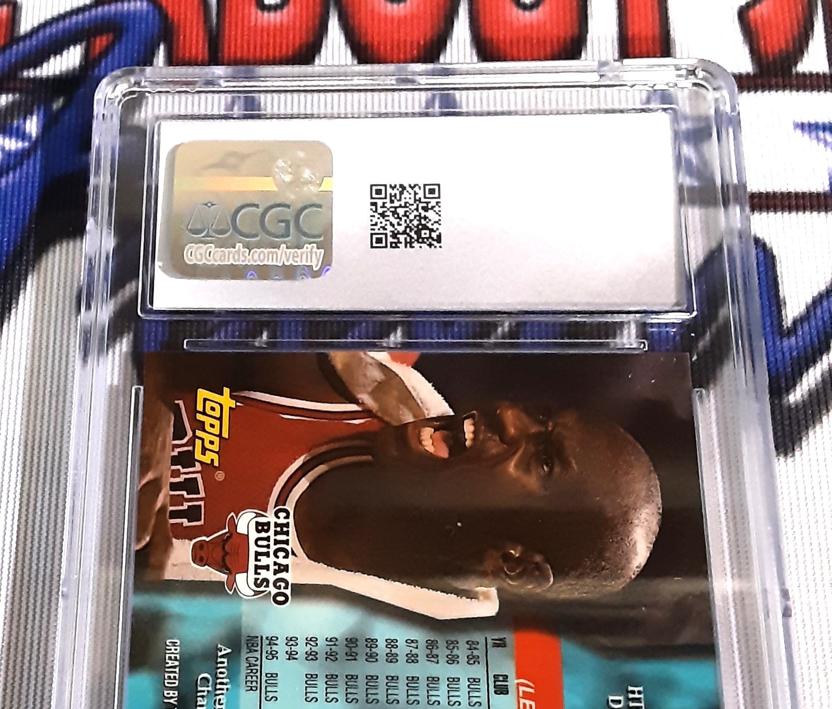 1995-96 Topps Power Boosters #277 Michael Jordan NM/MINT+ 8.5 Authentic Basketball Card CGC