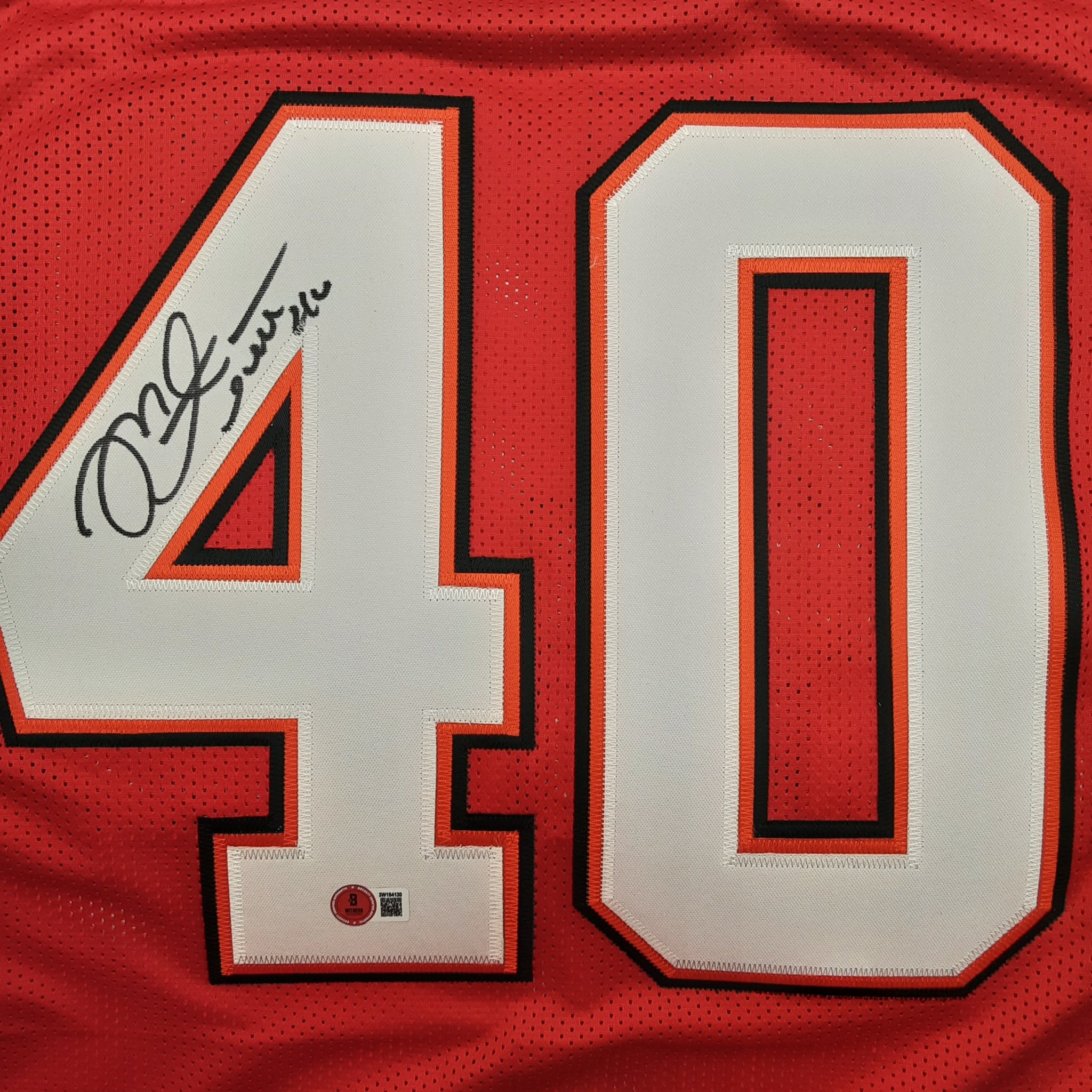 Mike Alstott Authentic Signed Pro Style Jersey Autographed JSA R1