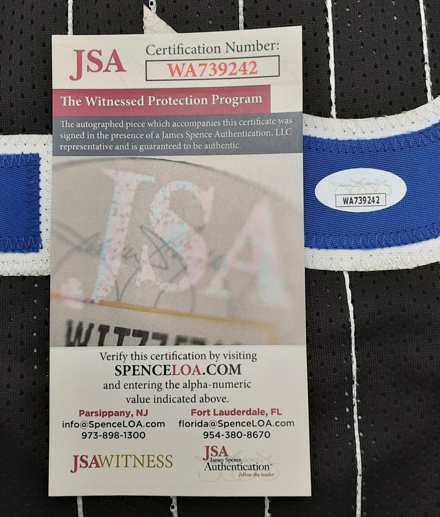Nick Anderson Authentic Signed Pro Style Jersey Autographed JSA R1