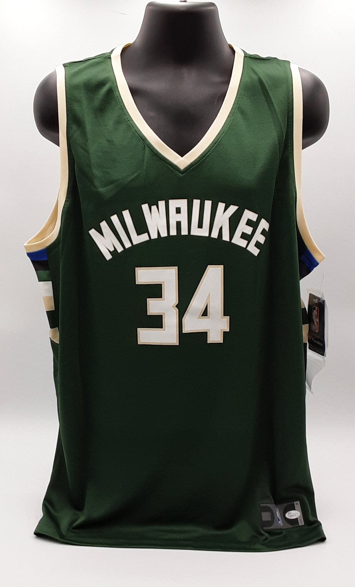 Giannis Antetokounmpo Authentic Signed Pro Style Jersey Autographed JSA R1