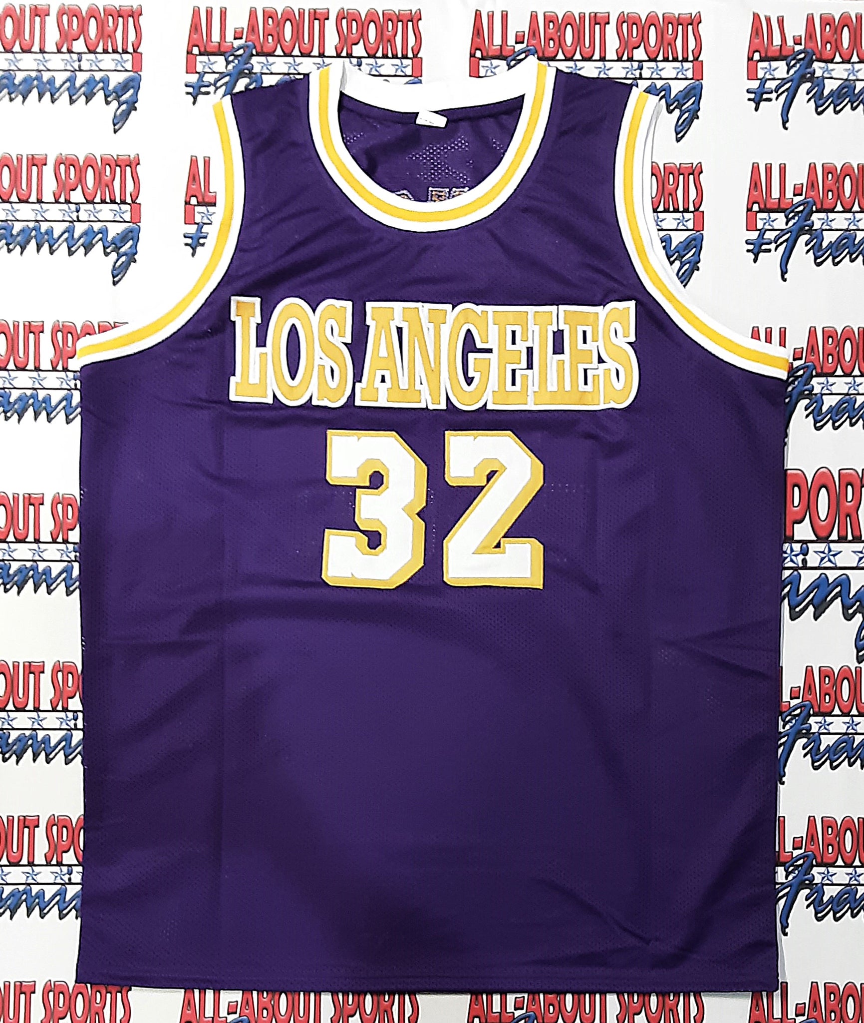 Magic Johnson Authentic Signed Pro Style Jersey Autographed Beckett-