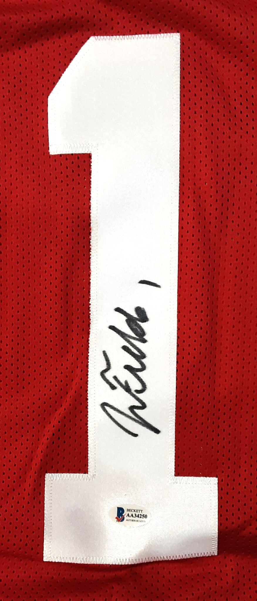 Justin Fields Authentic Signed Pro Style Jersey Autographed Beckett