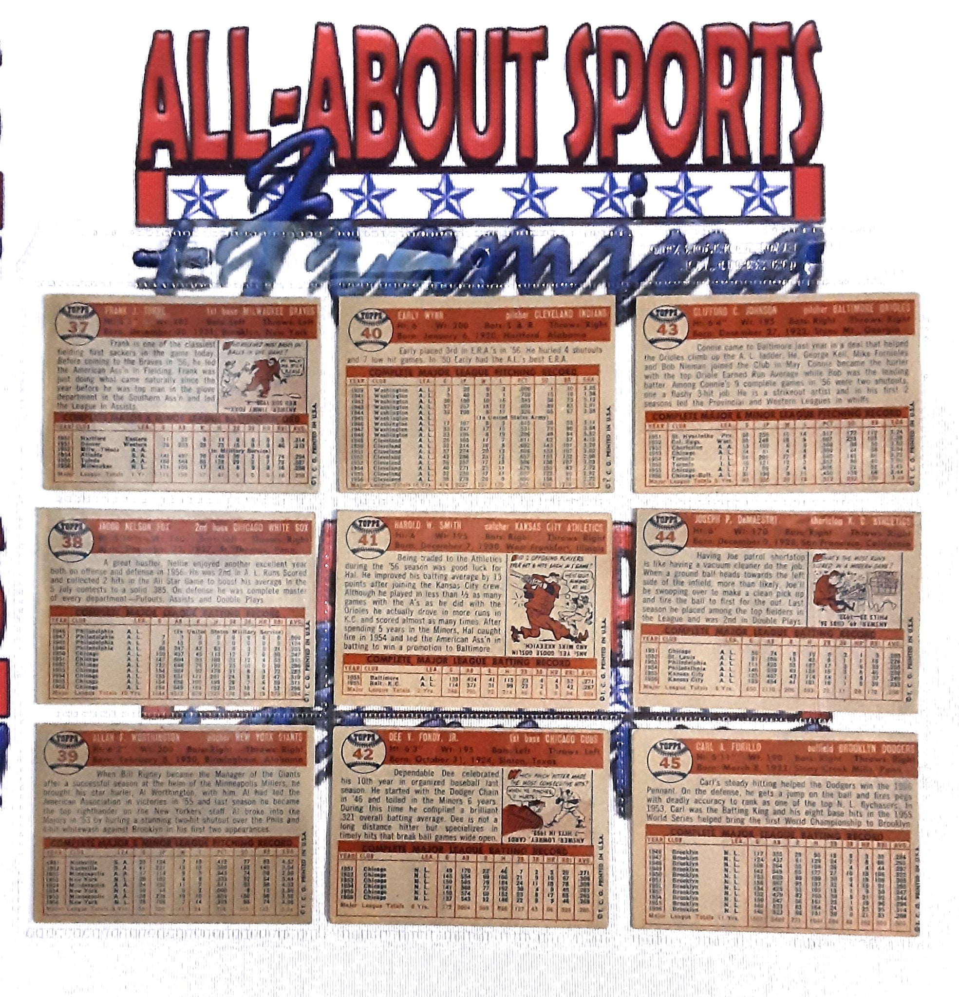 1957 Topps Complete Collection 395 of 407 Cards