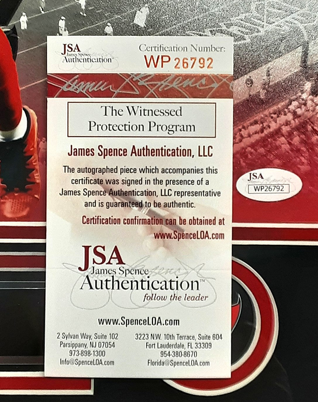 Lavonte David Authentic Signed Framed 11x14 Photo Autographed JSA
