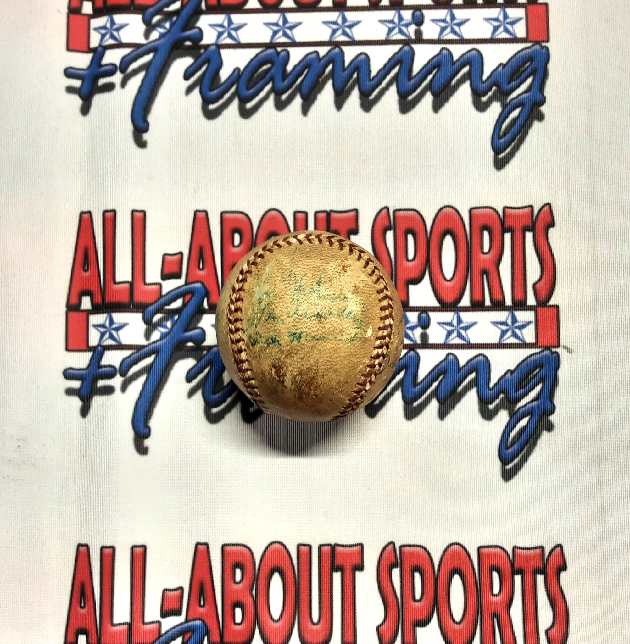 C. Stengel G. Hodges J. Hook Authentic Signed Baseball Autographed JSA LOA