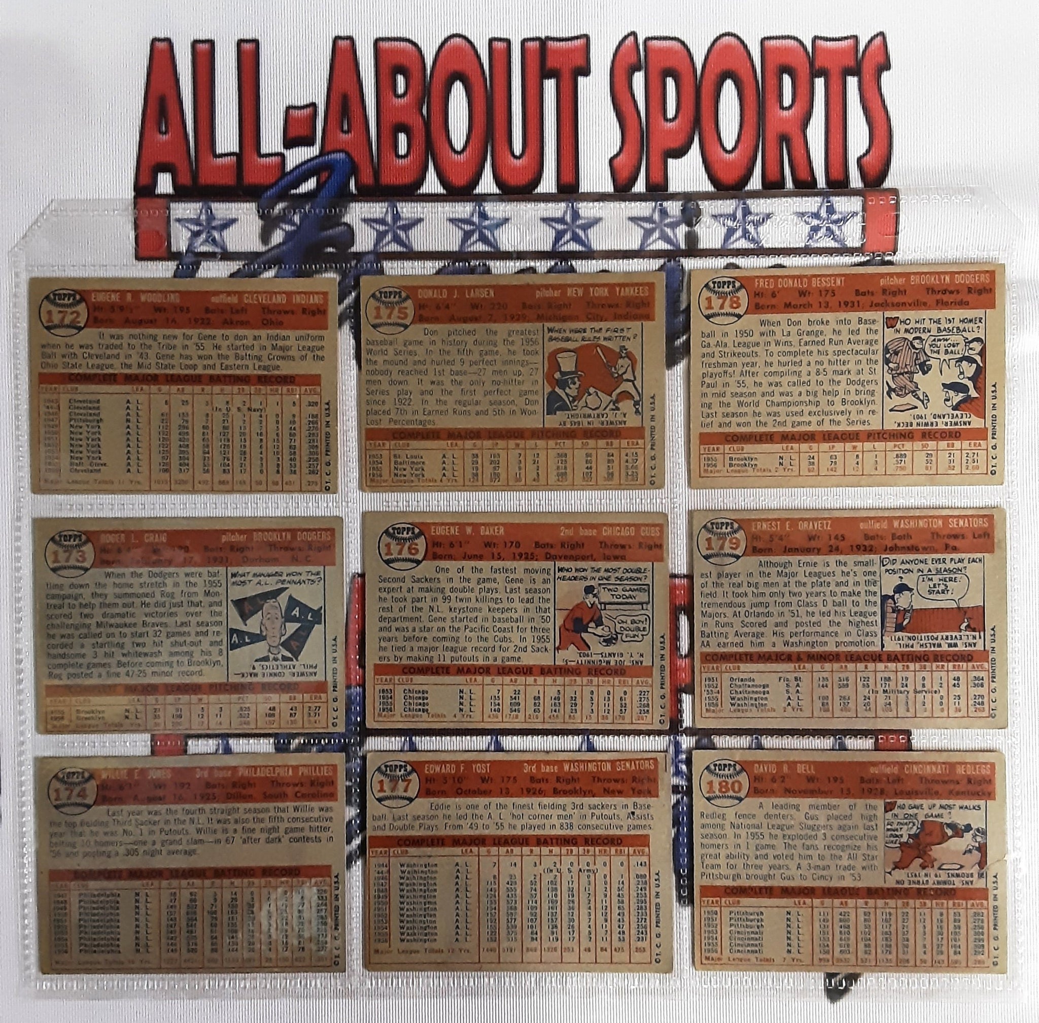 1957 Topps Complete Collection 395 of 407 Cards