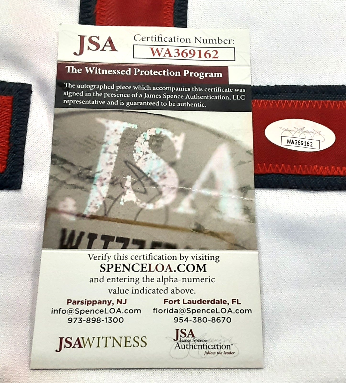 Wade Boggs Authentic Signed Pro Style Jersey Autographed JSA R1