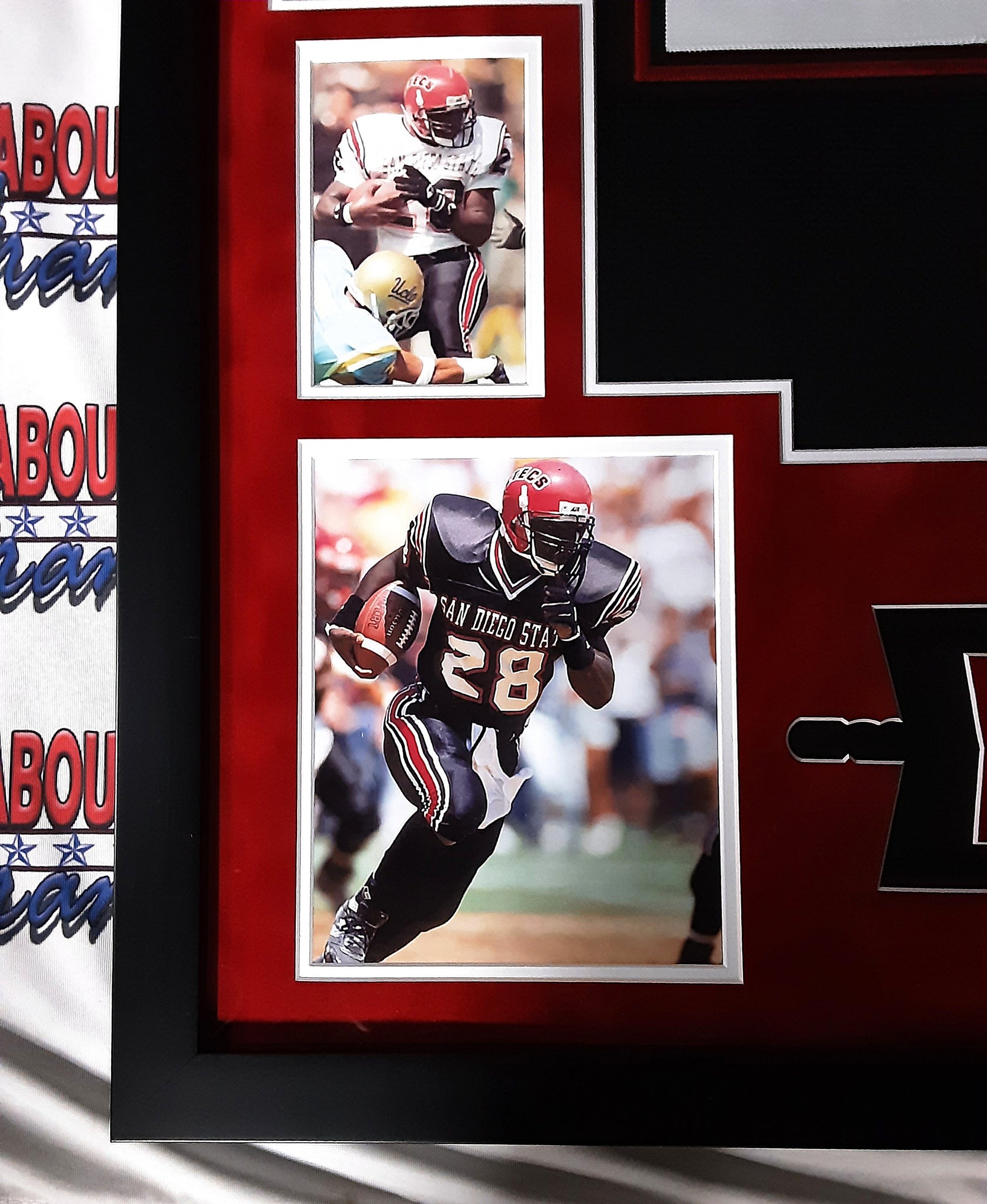 Marshall Faulk Authentic Signed Pro Style Framed Jersey Autographed JSA LOA