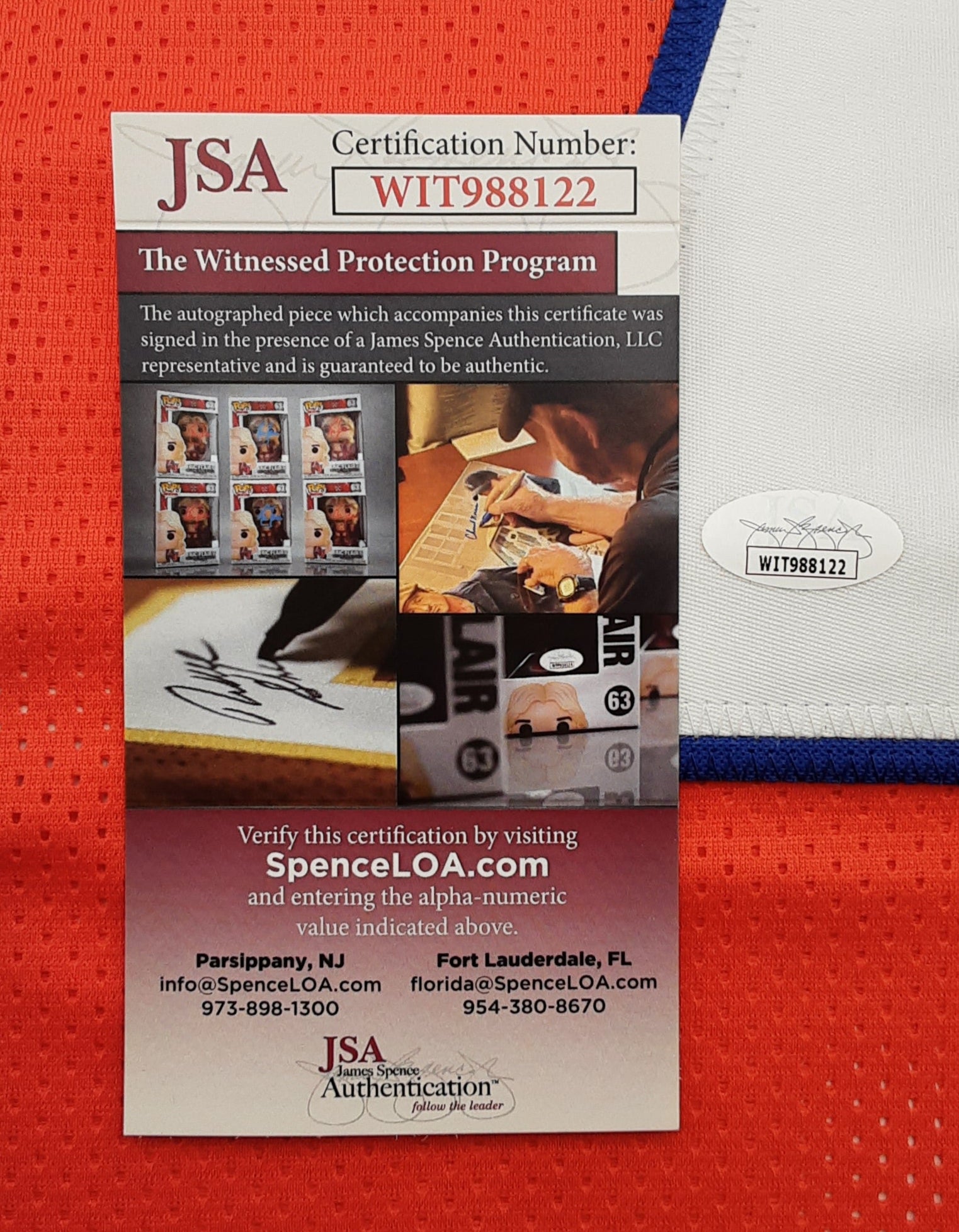 Craig Morton Authentic Signed Pro Style Jersey Autographed JSA